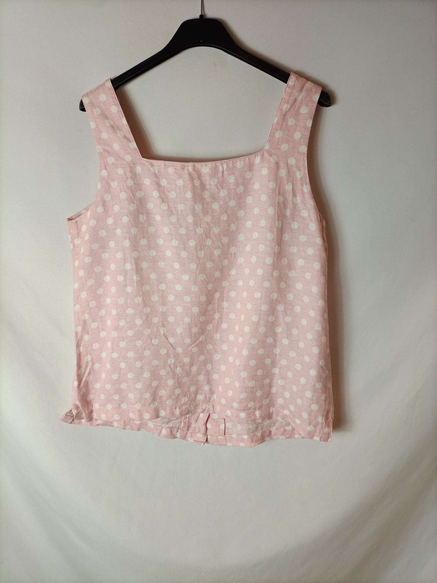 MANGO. Pink polka dot Ts top