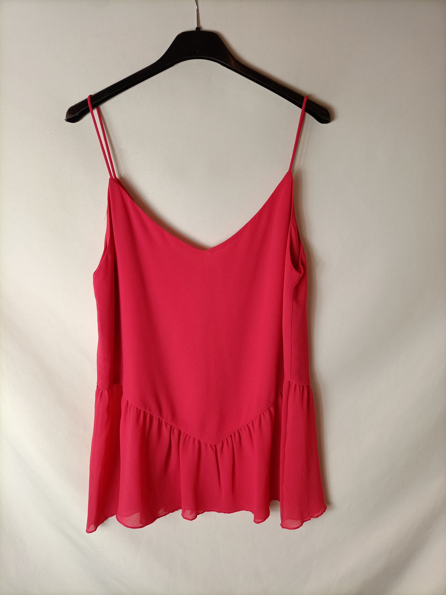 BIMANI. top rosa botones T.l