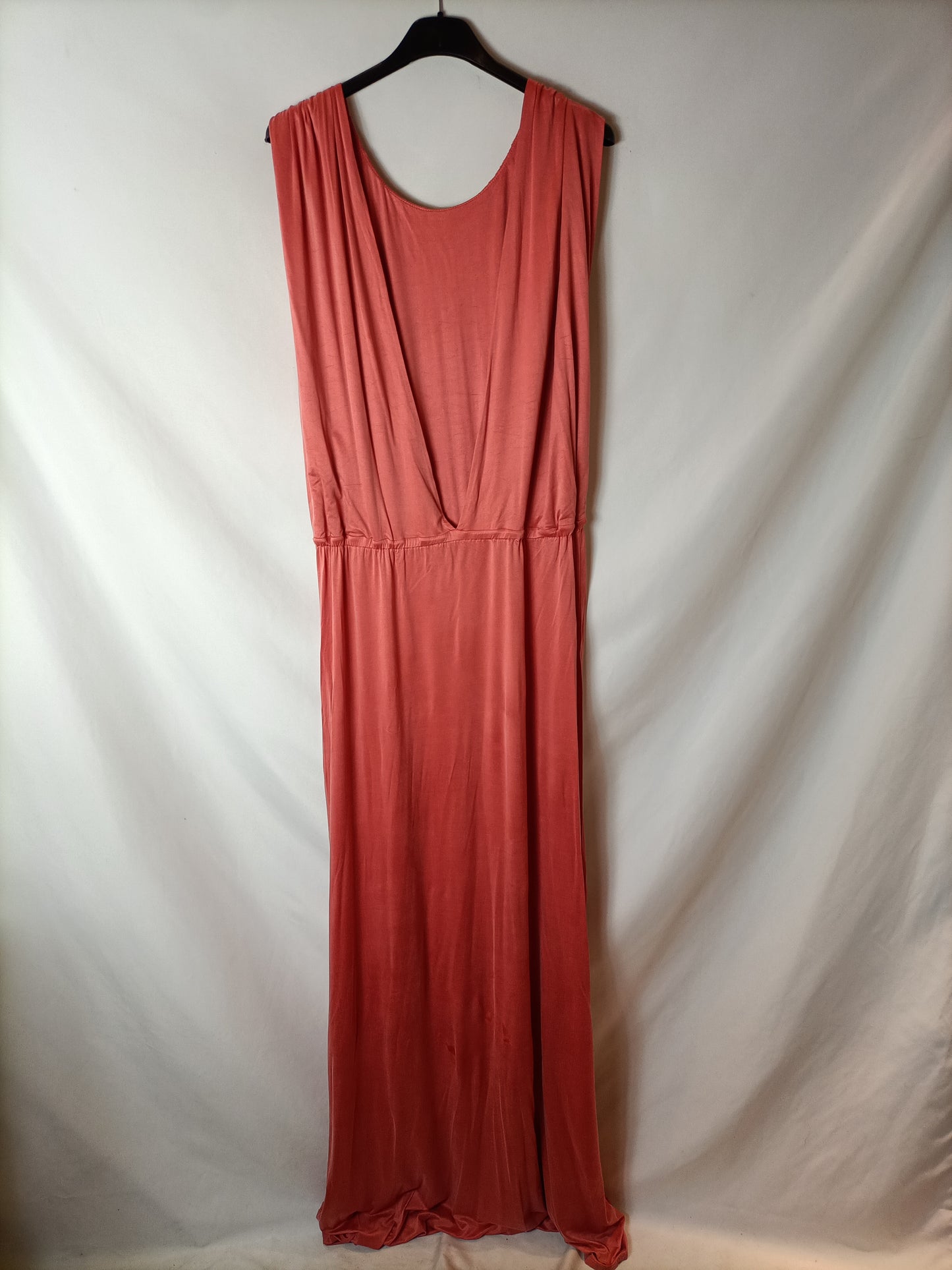 INTROPIA. Long salmon dress Tl(tara)