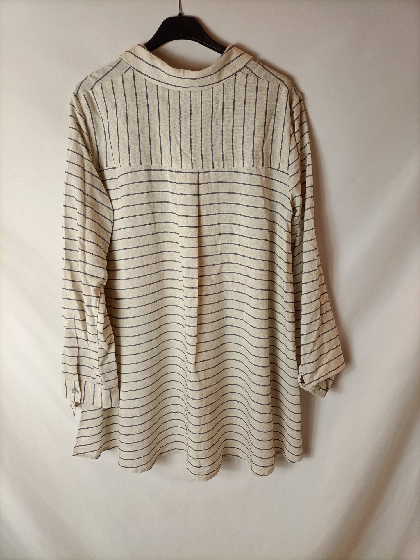 WHITE&ONE. Camisa oversized rayas T.l