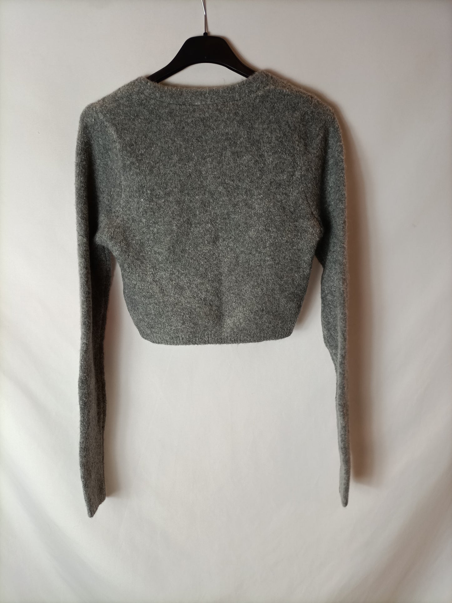 ZARA. rebeca gris punto T.s