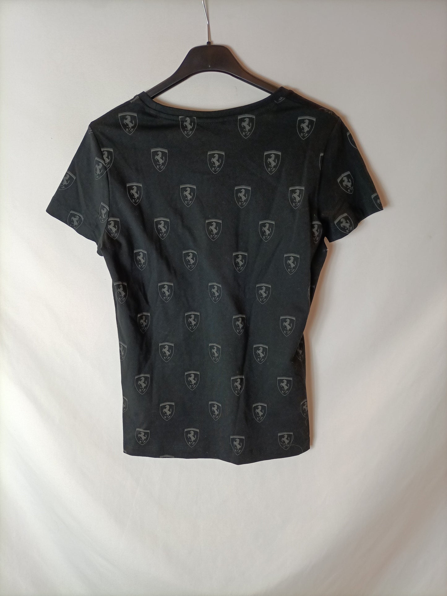 FERRARI. Ts logo black t-shirt