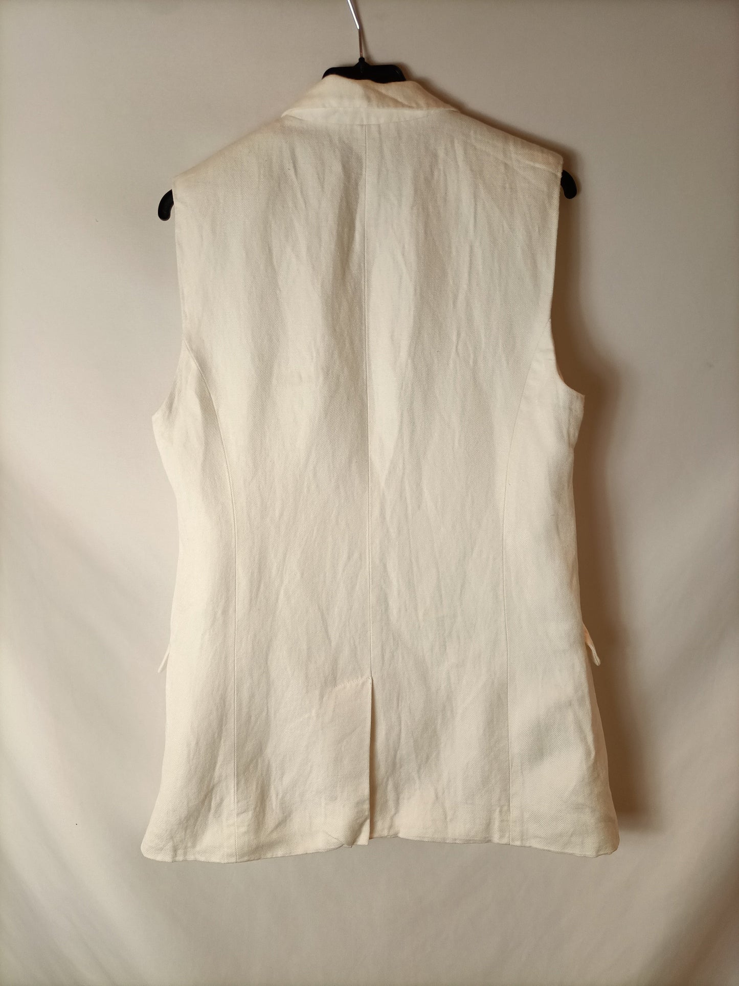 PERRY ELLIS. Chaleco blanco sin mangas T.m