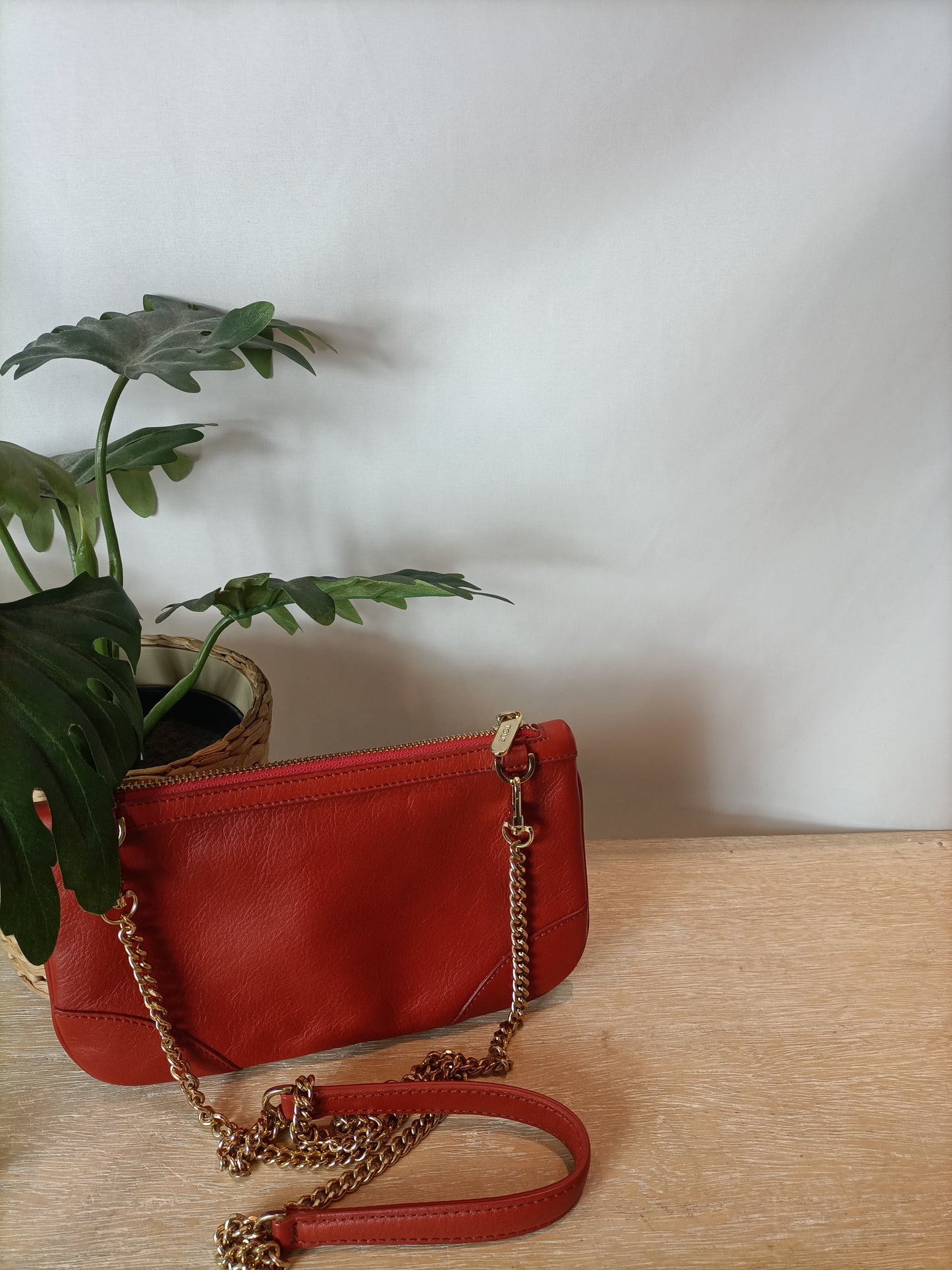 TOUS. Bolso mini color teja