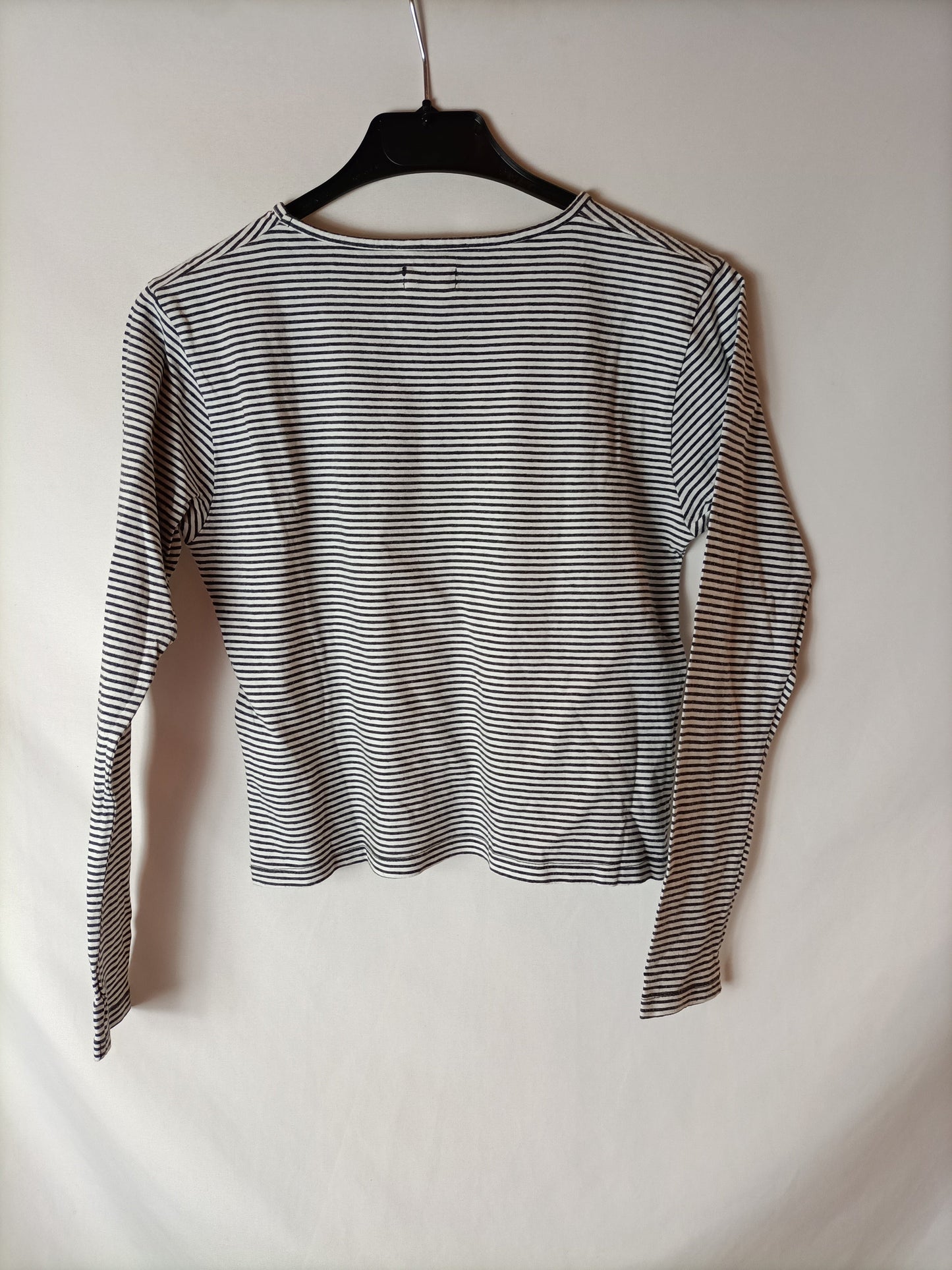 NICOLI. Camiseta crop rayas T.s