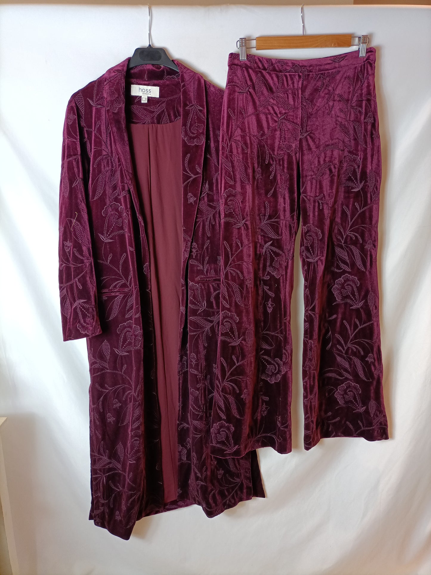 INTROPIA. kimono burdeos terciopelo T.xs/s