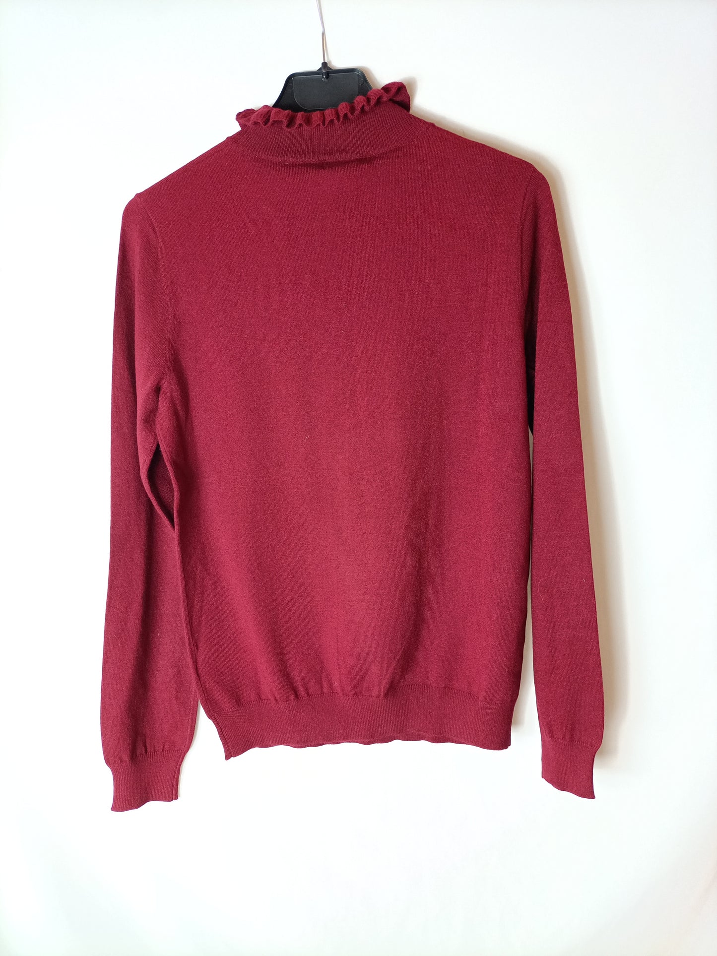 YERSE. Jersey burdeos cuello perkins T.s