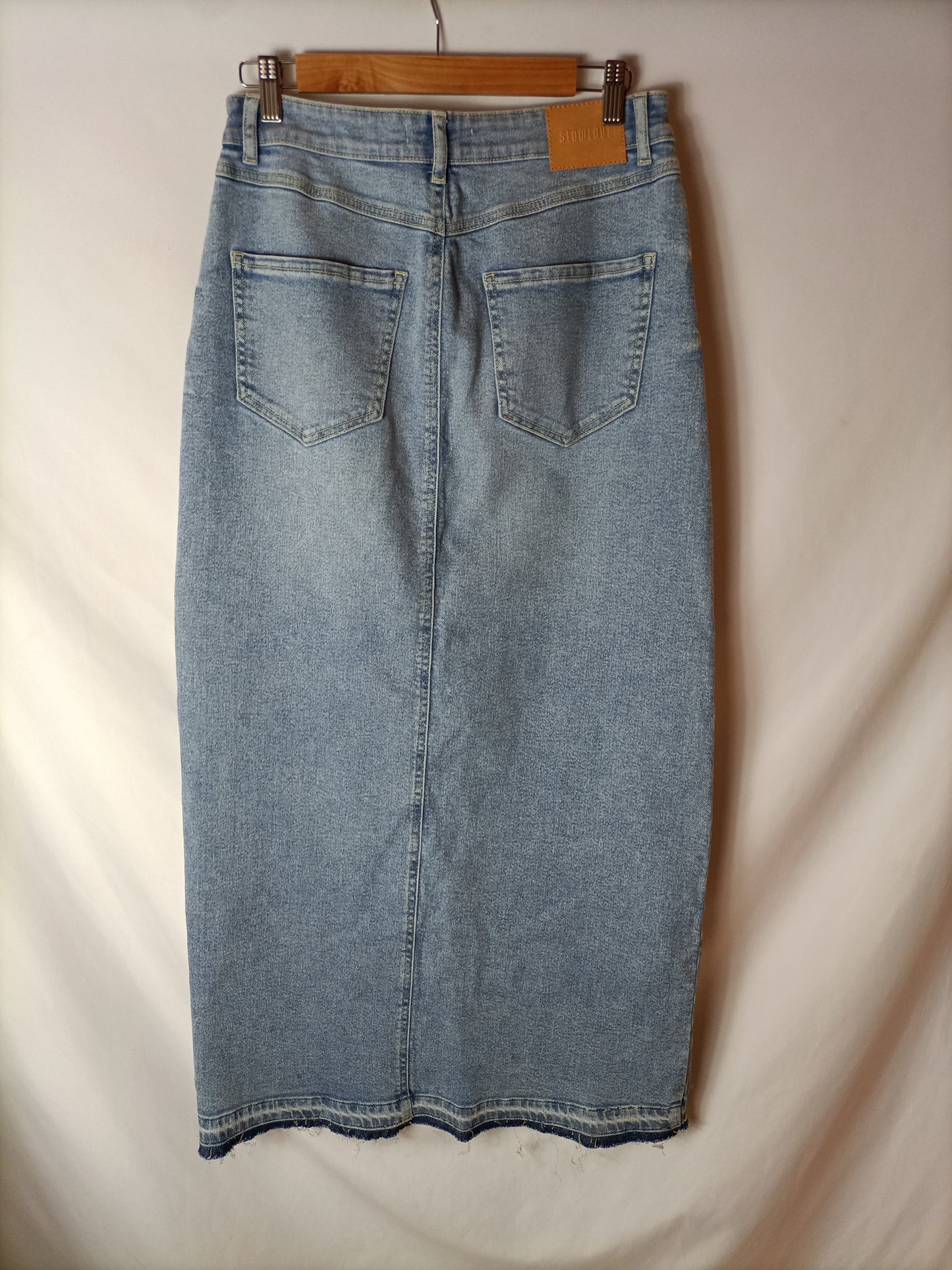 SLOWLOVE. Falda larga denim T.u(38)