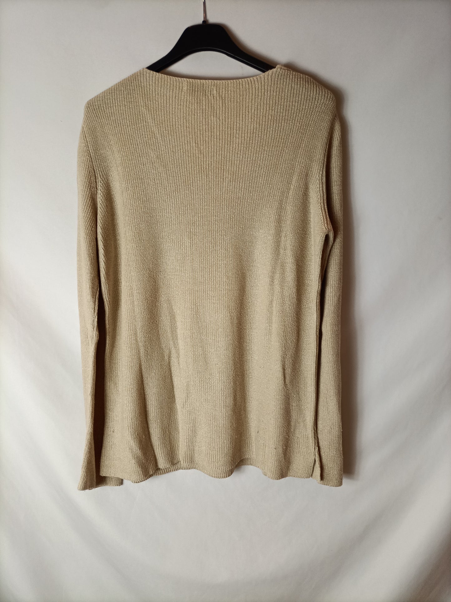 STRADIVARIUS. Jersey beige lazada. T S