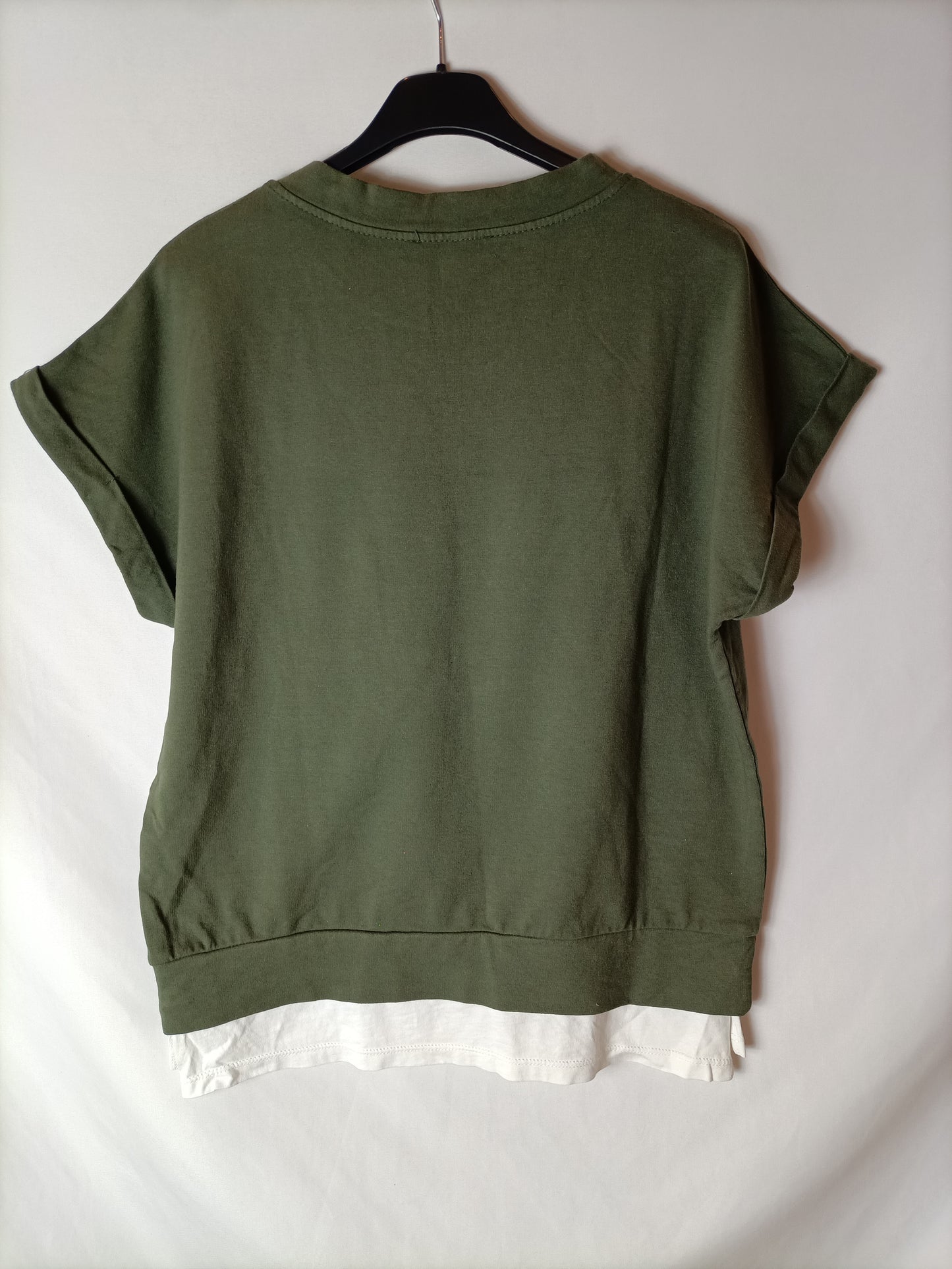 THERE THERE. Two-tone t-shirt. TS/M