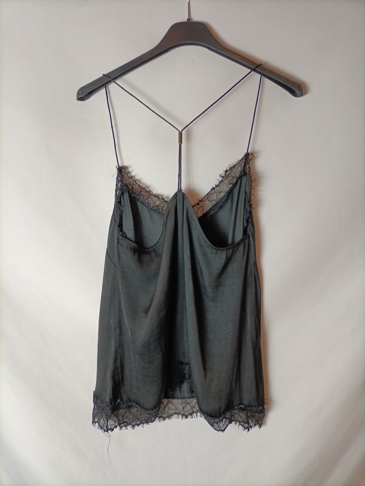 STARDIVARIUS. Black lingerie top. TM