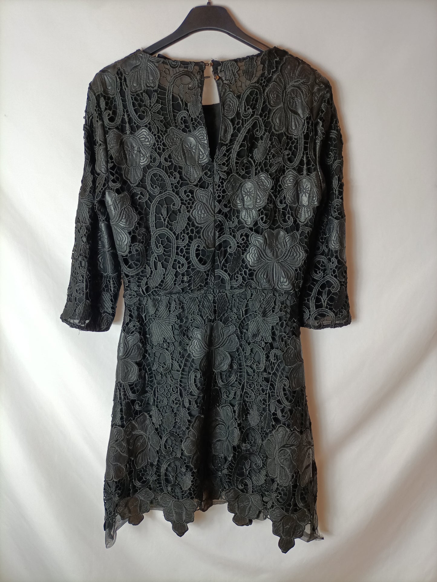 ZARA. Black lace dress TM
