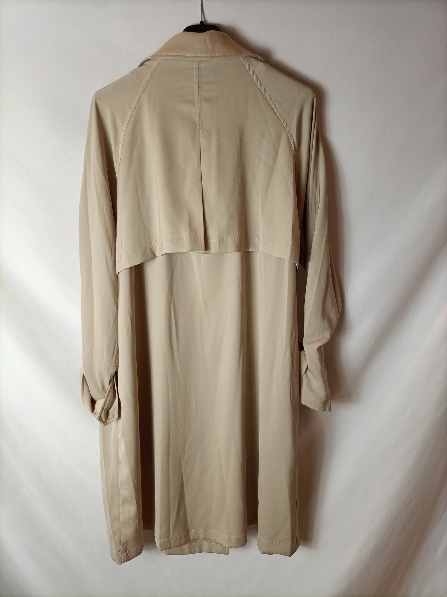 CHICWISH. Flowy beige trench-style jacket. TM
