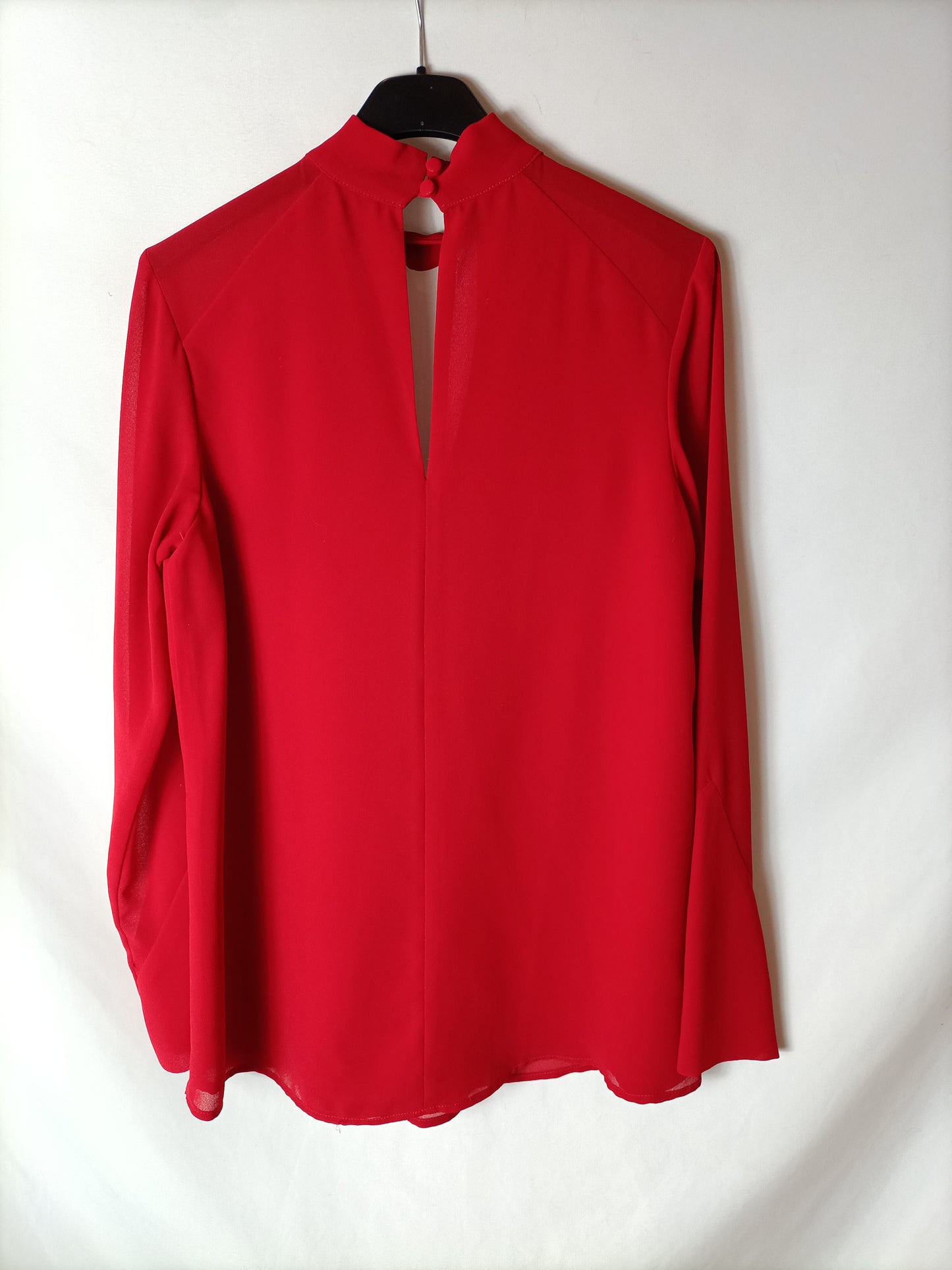 BIMANI. Red blouse with Perkins collar Ts