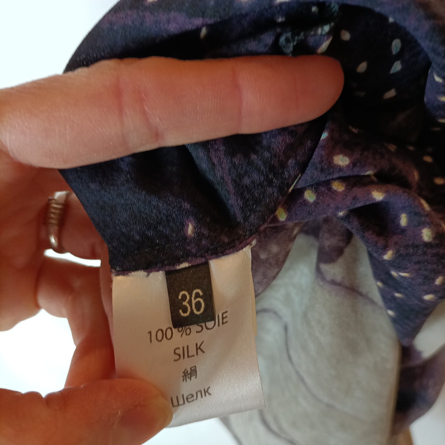 BÁRBARA BUI. Blusa seda estampado T. 36