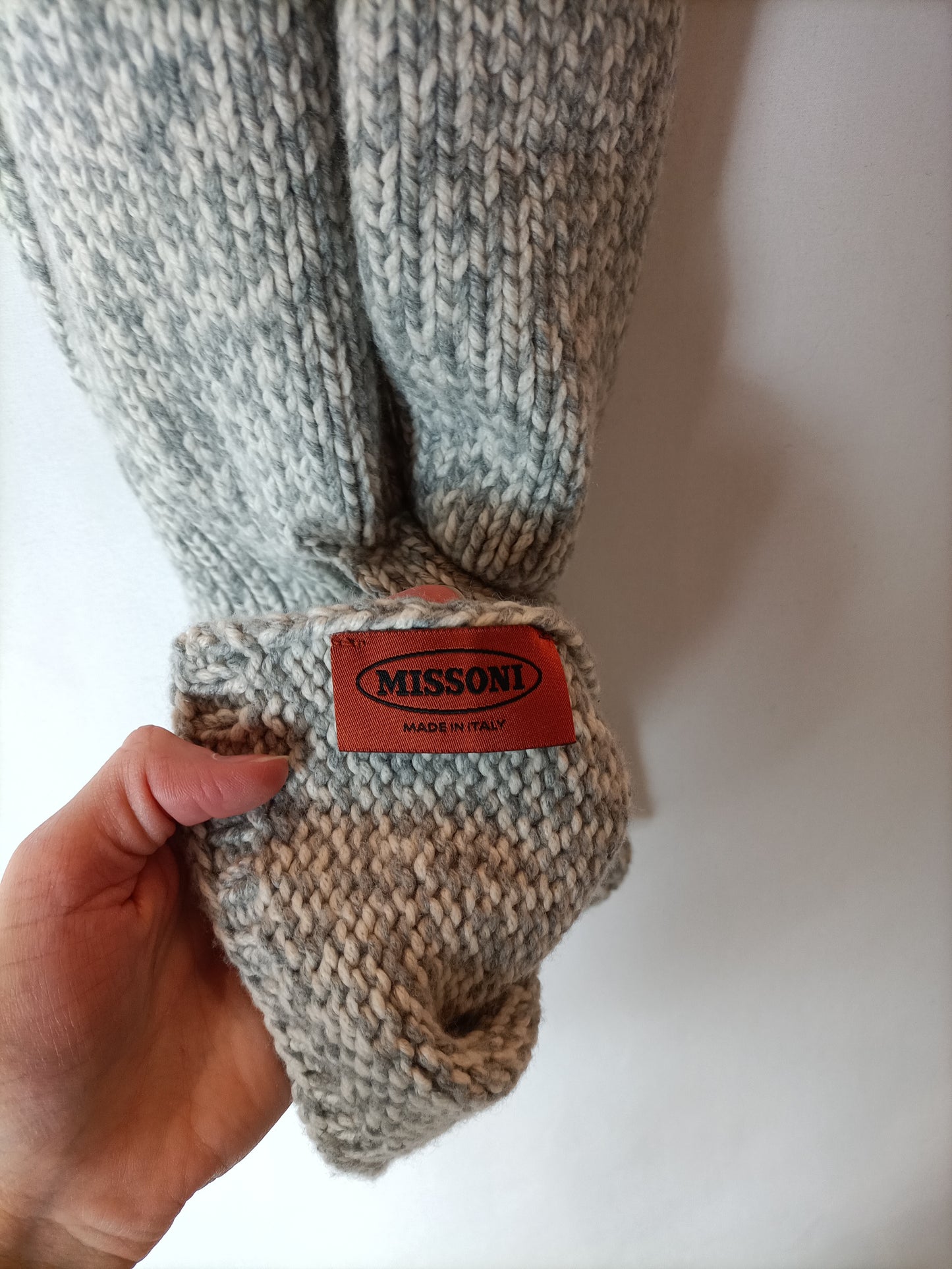 MISSONI. Heathered gray scarf