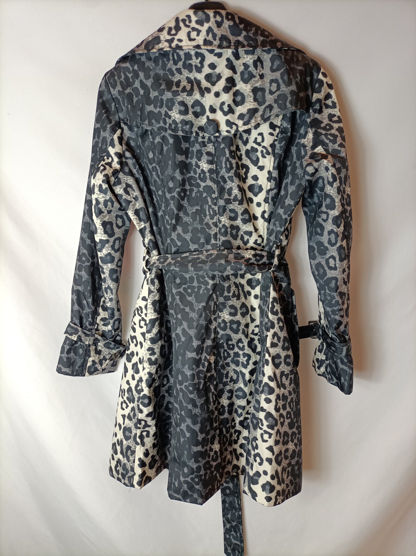 DOLCE VITTA. Animal print trench coat. T XL (S/M)