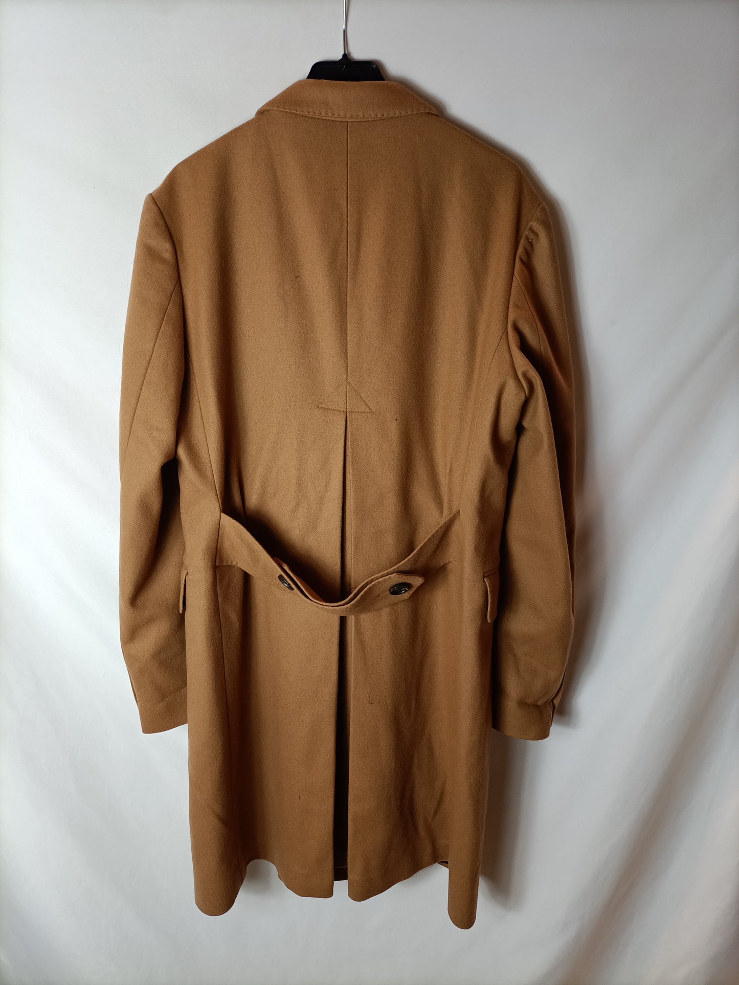 SCALPERS. Abrigo paño beige T.48