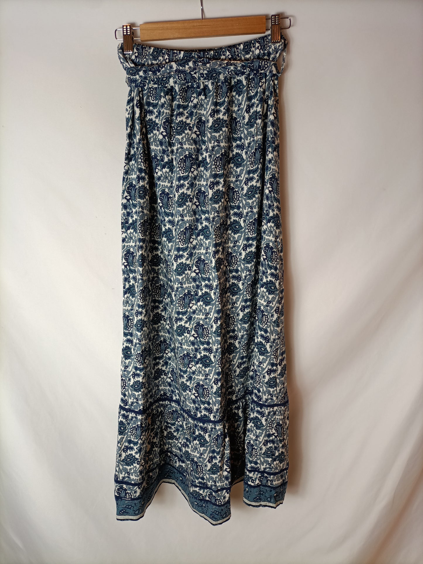 MANGO. Falda midi estampada T.m