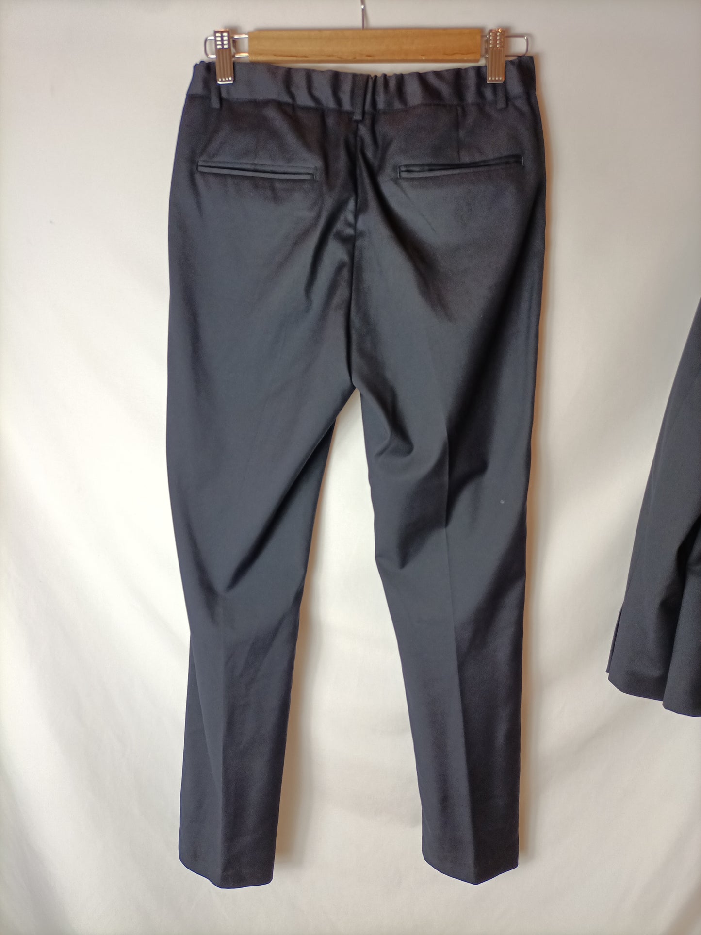 ZARA. Traje de chaqueta azul T.14