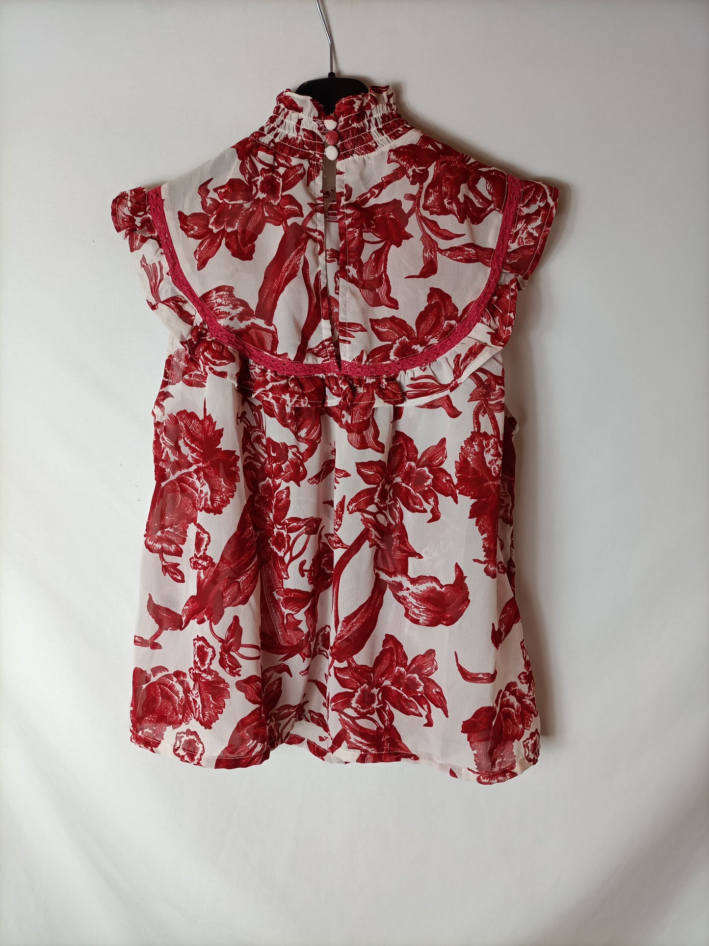 ASOS. Top estampando semitransparente. T 38 (tara)