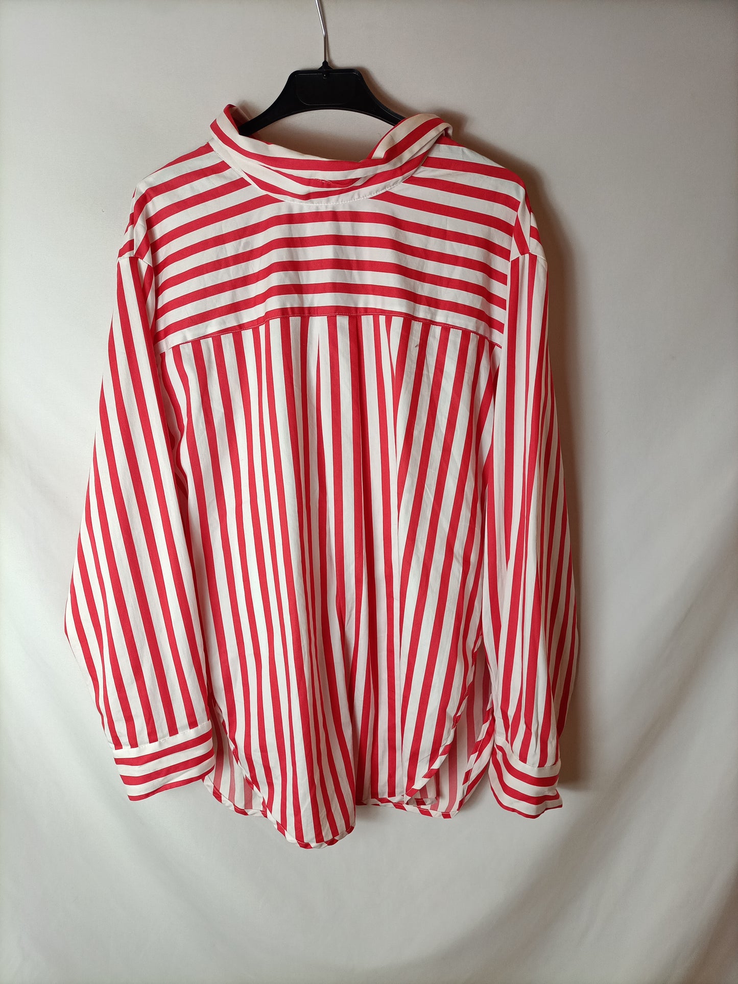 MANGO. Camisa rayas oversized T.xs/s