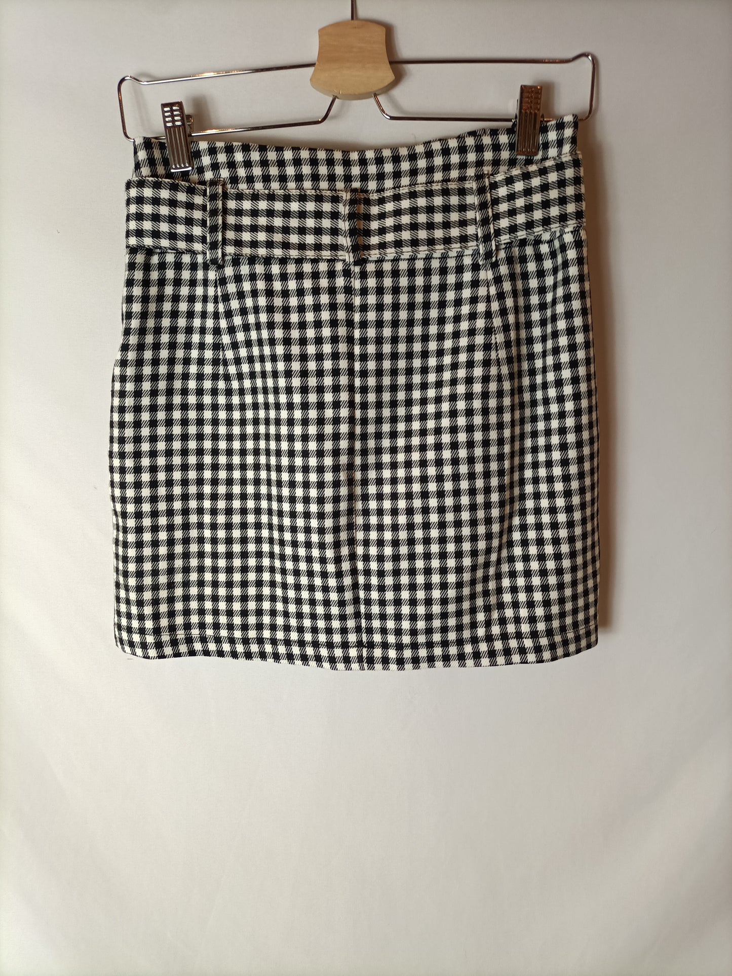 BERSHKA. Falda pata de gallo T.s