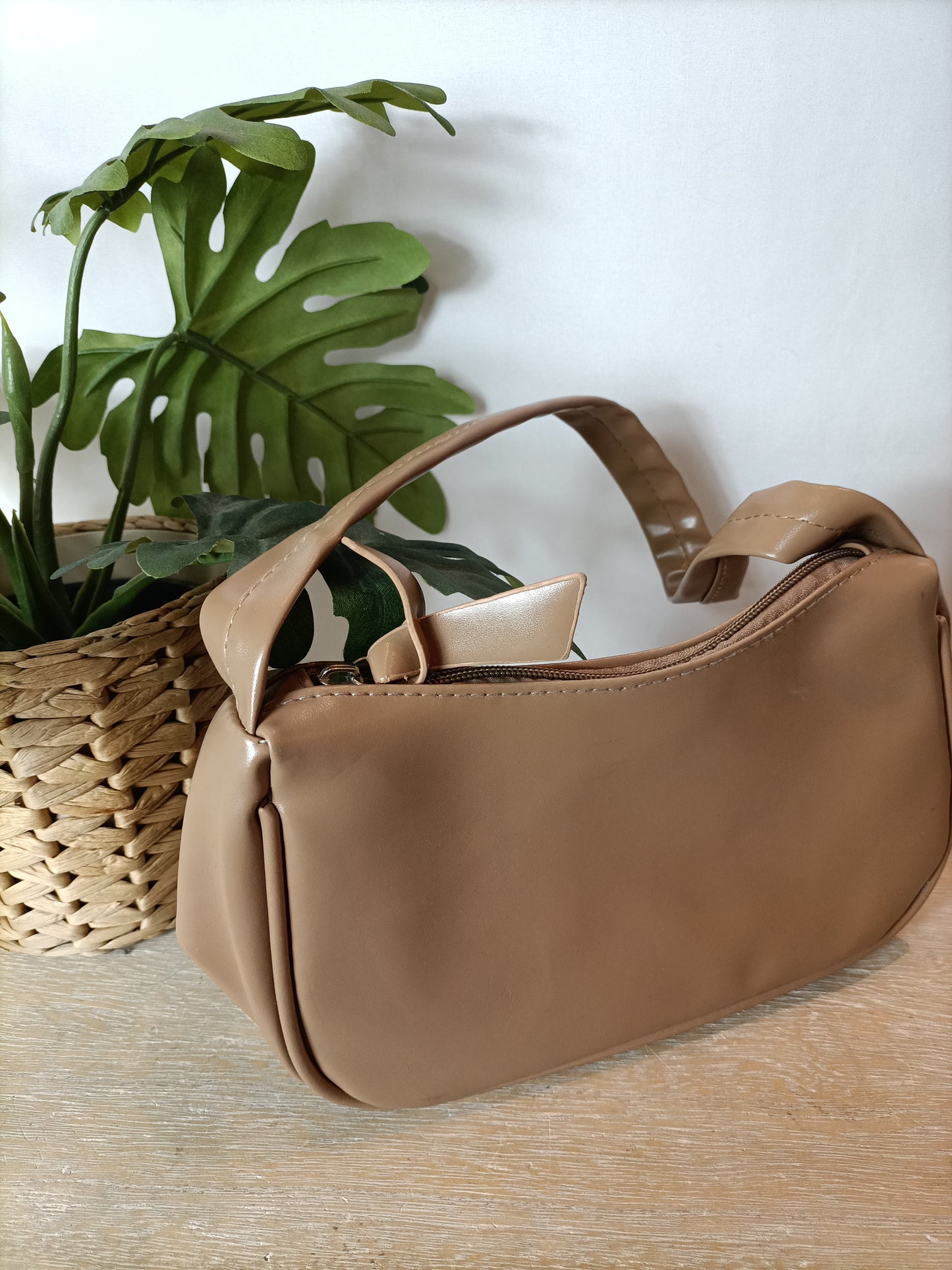 OTHERS. Camel leatherette bag