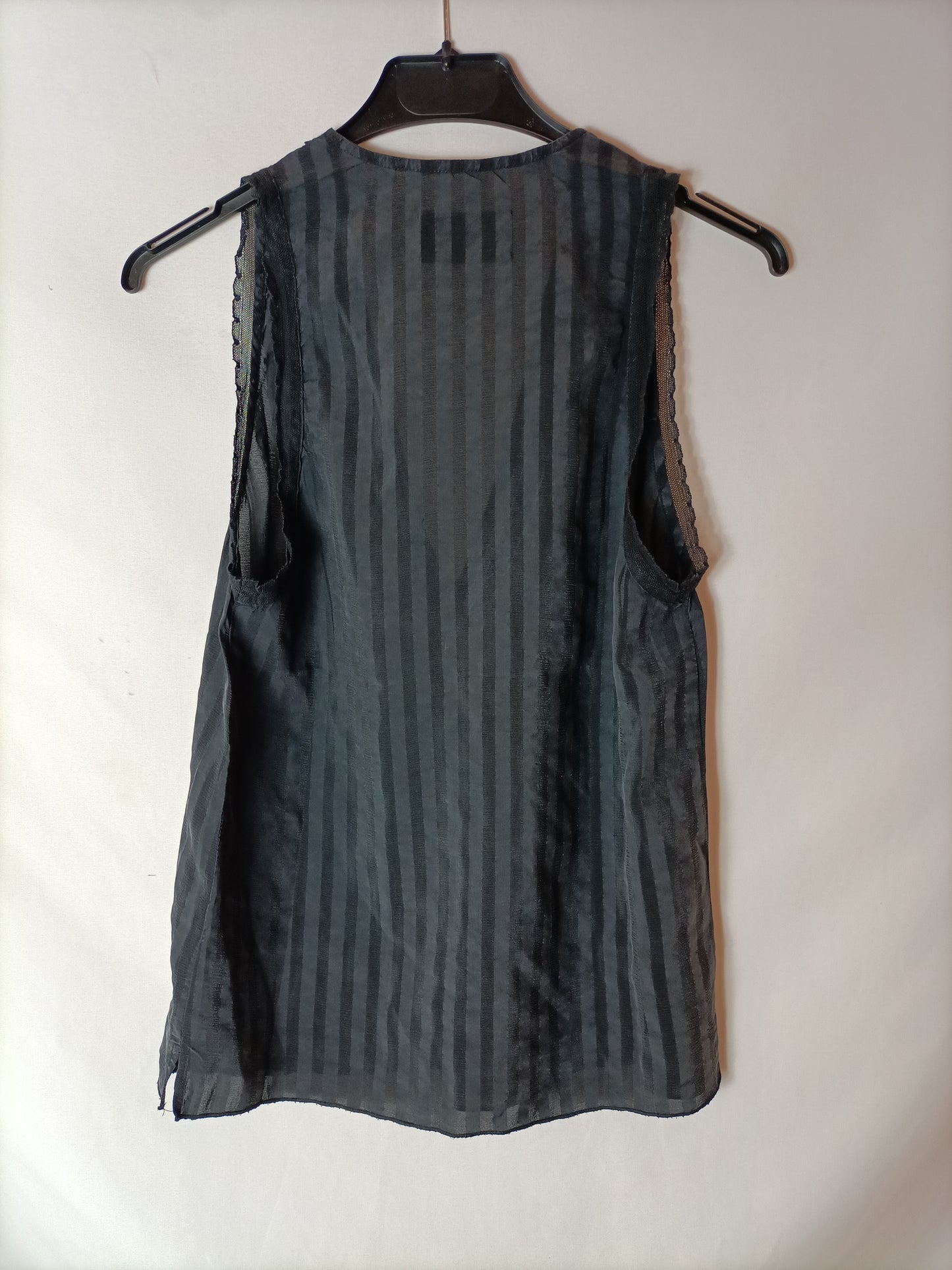 ZADIG&VOLTAIRE. Black striped and lace top. Size XS