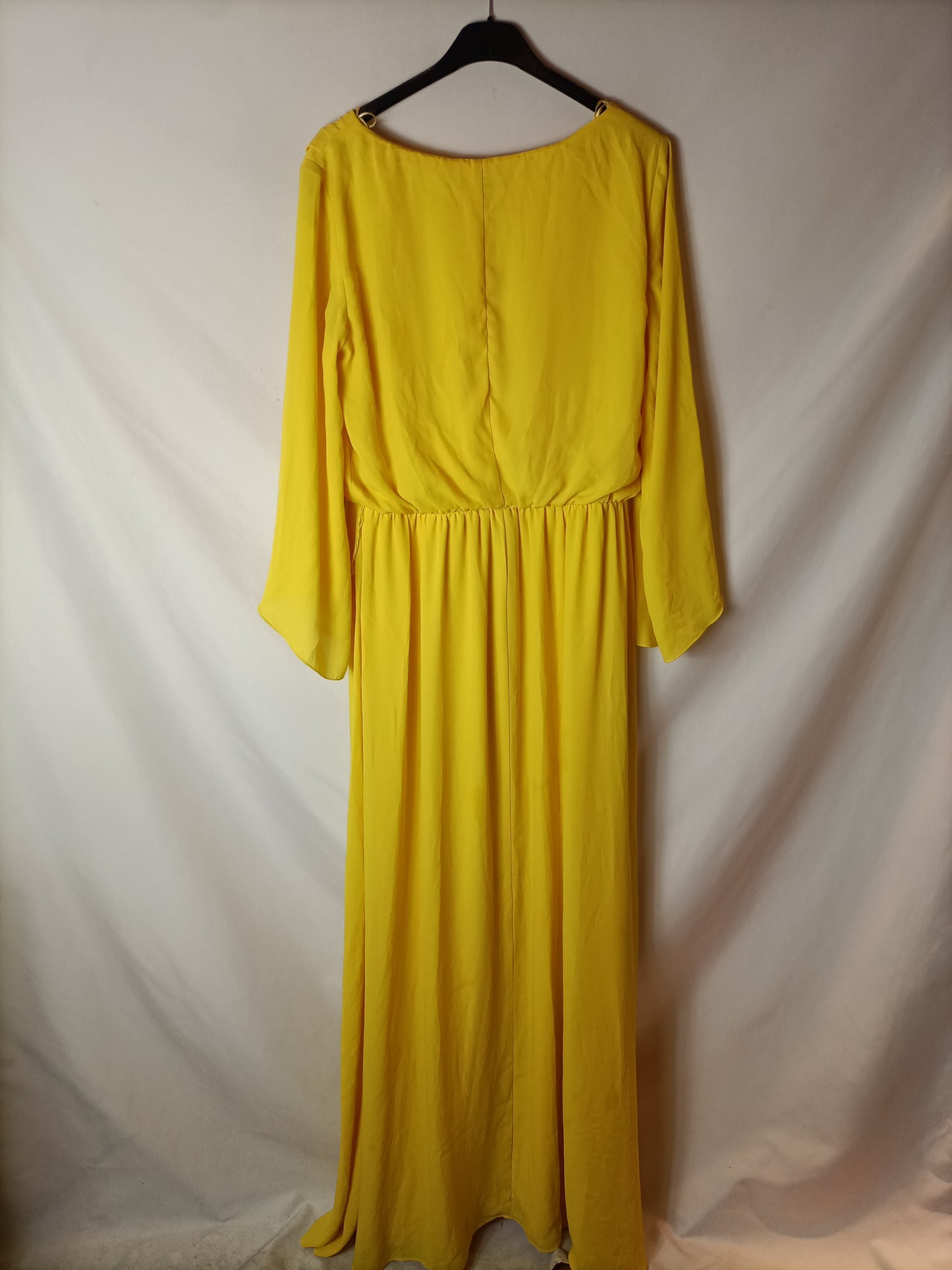 EL CORTE INGLÉS. Long yellow dress, size 42