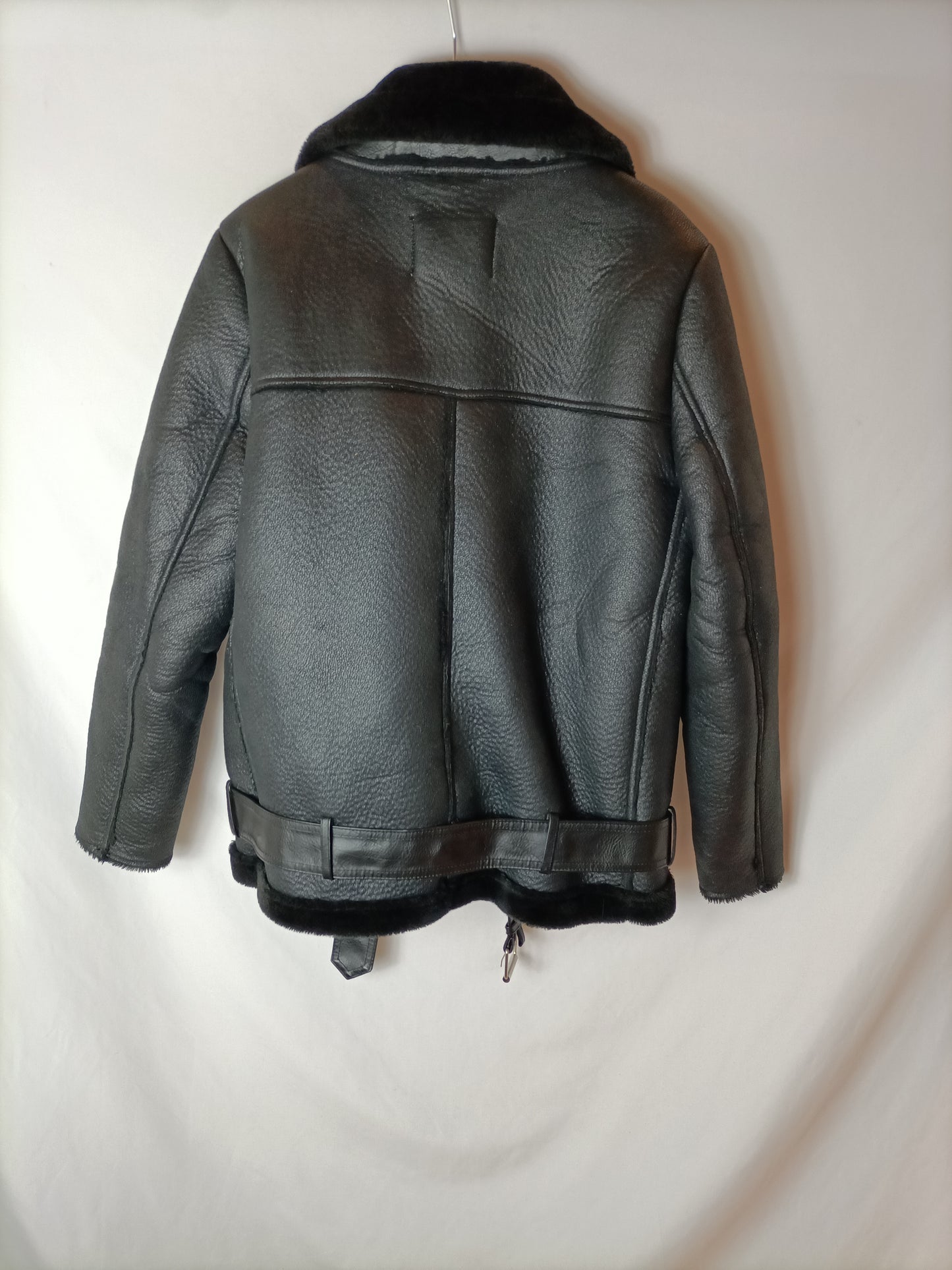 ZARA. Abrigo estilo biker T.m