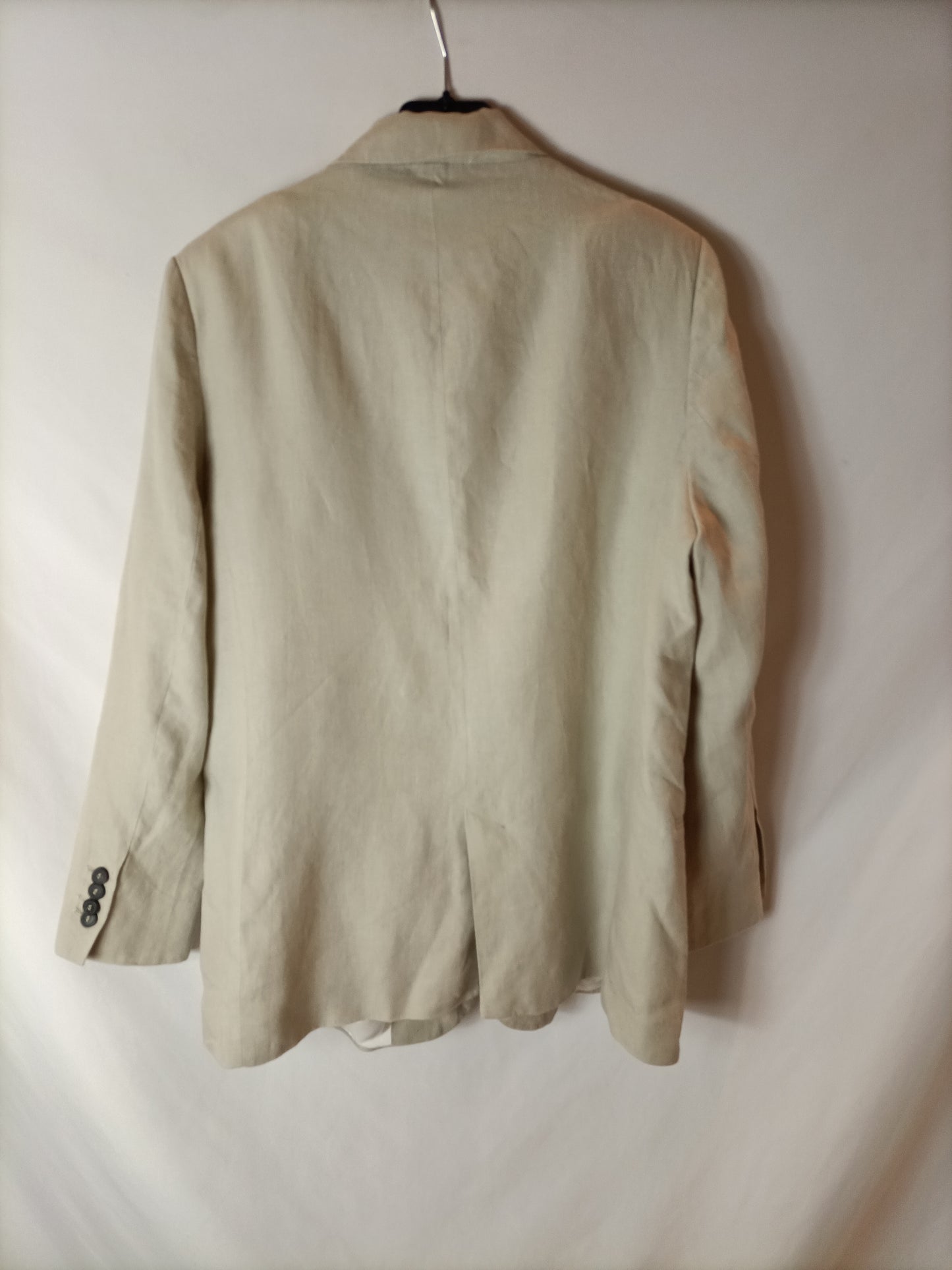 ZARA. Tan linen blazer. Size XL