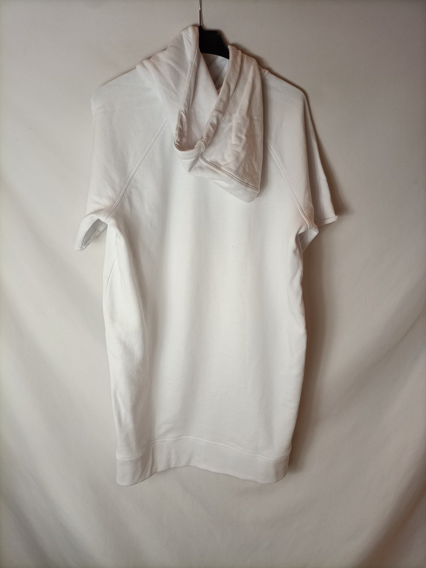 DKNY. Sudadera/ Vestido blanca manga corta logo. T S