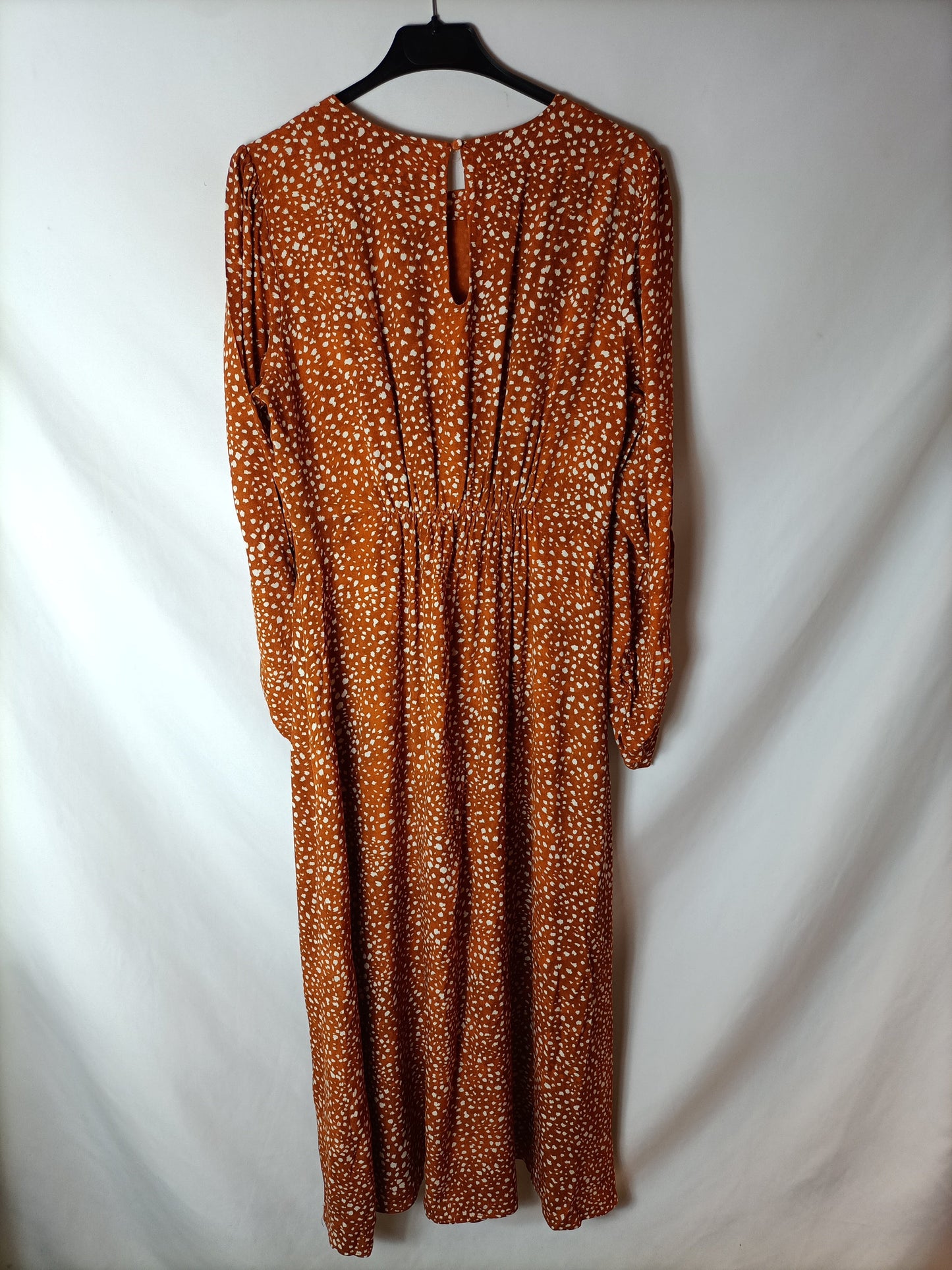 MANGO. Vestido midi caldera T.l