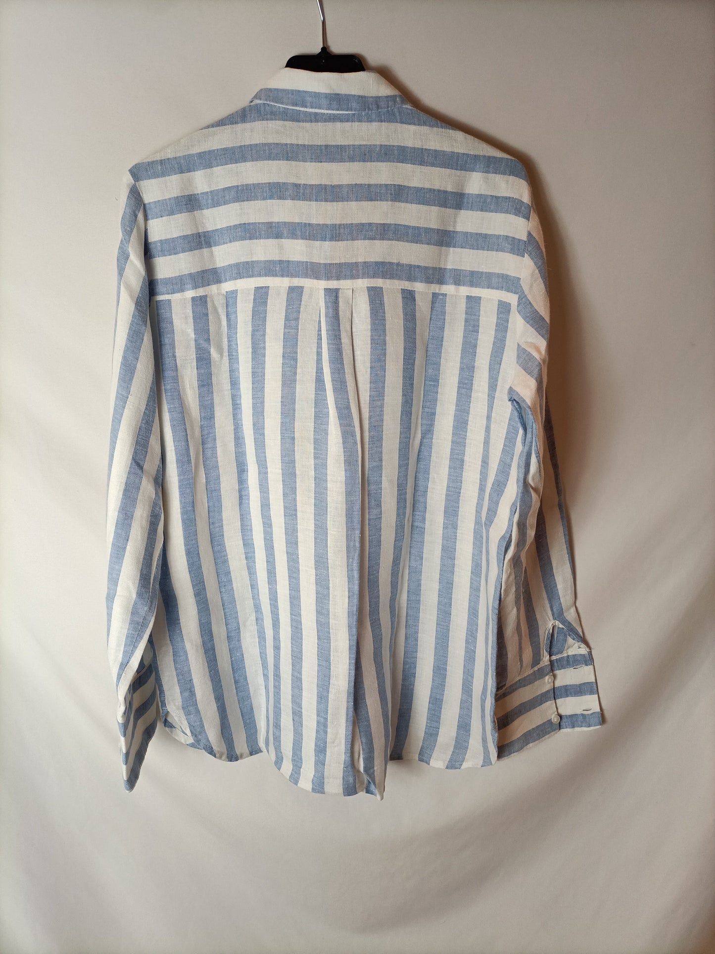 MANGO. Camisa fluida rayas T.m