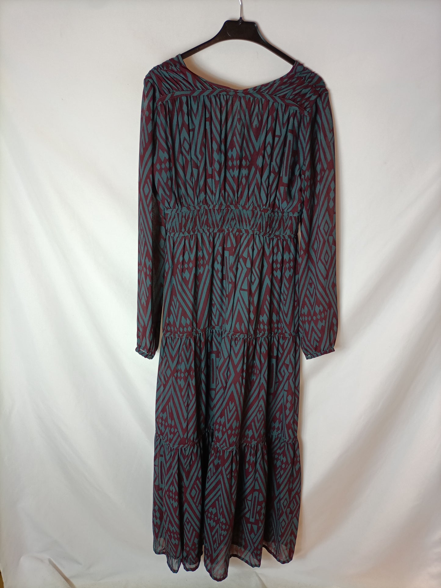 BA&SH. Printed long dress. Size 0 (36)