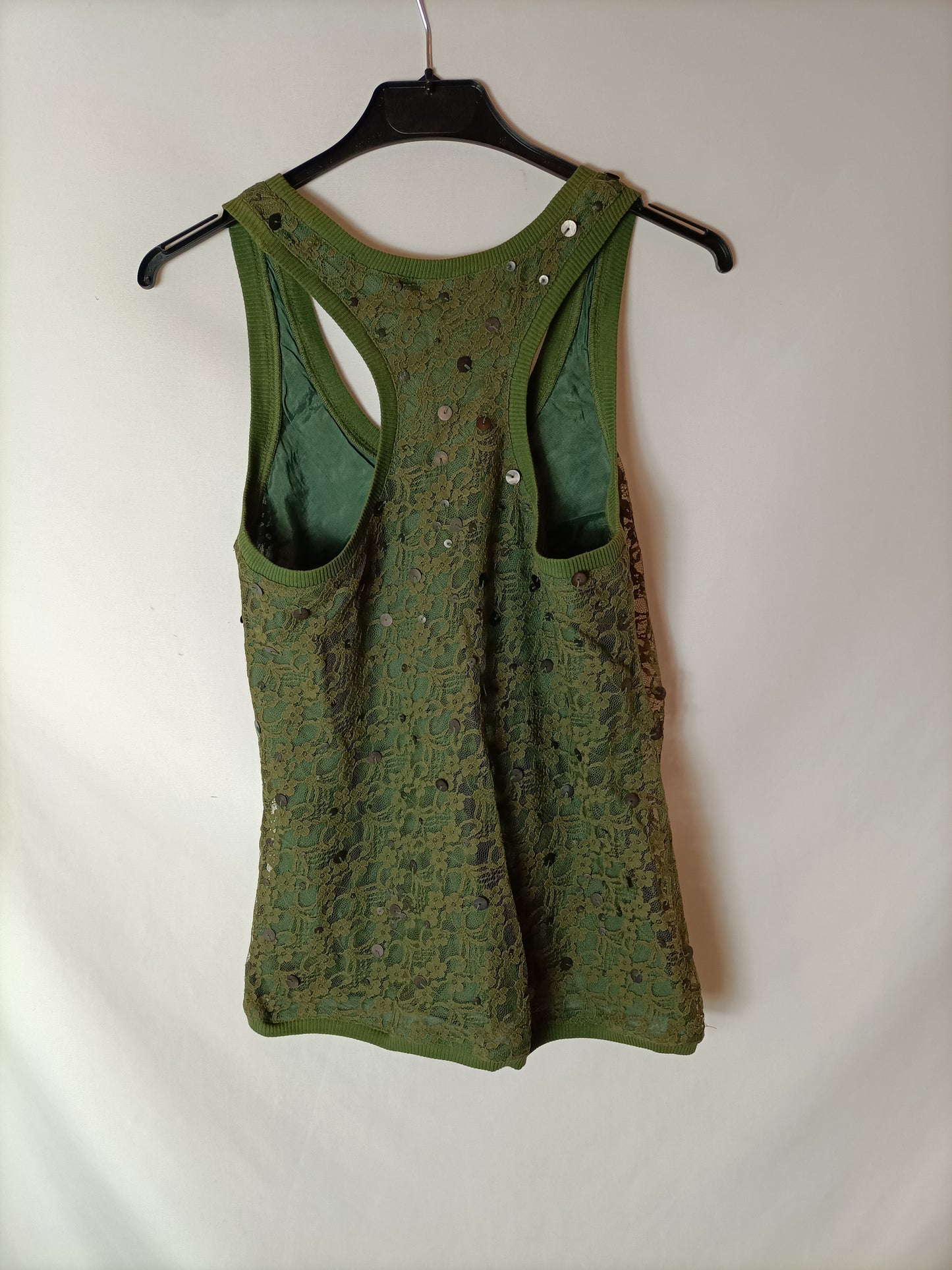 LIBERTY. Green lace top TM