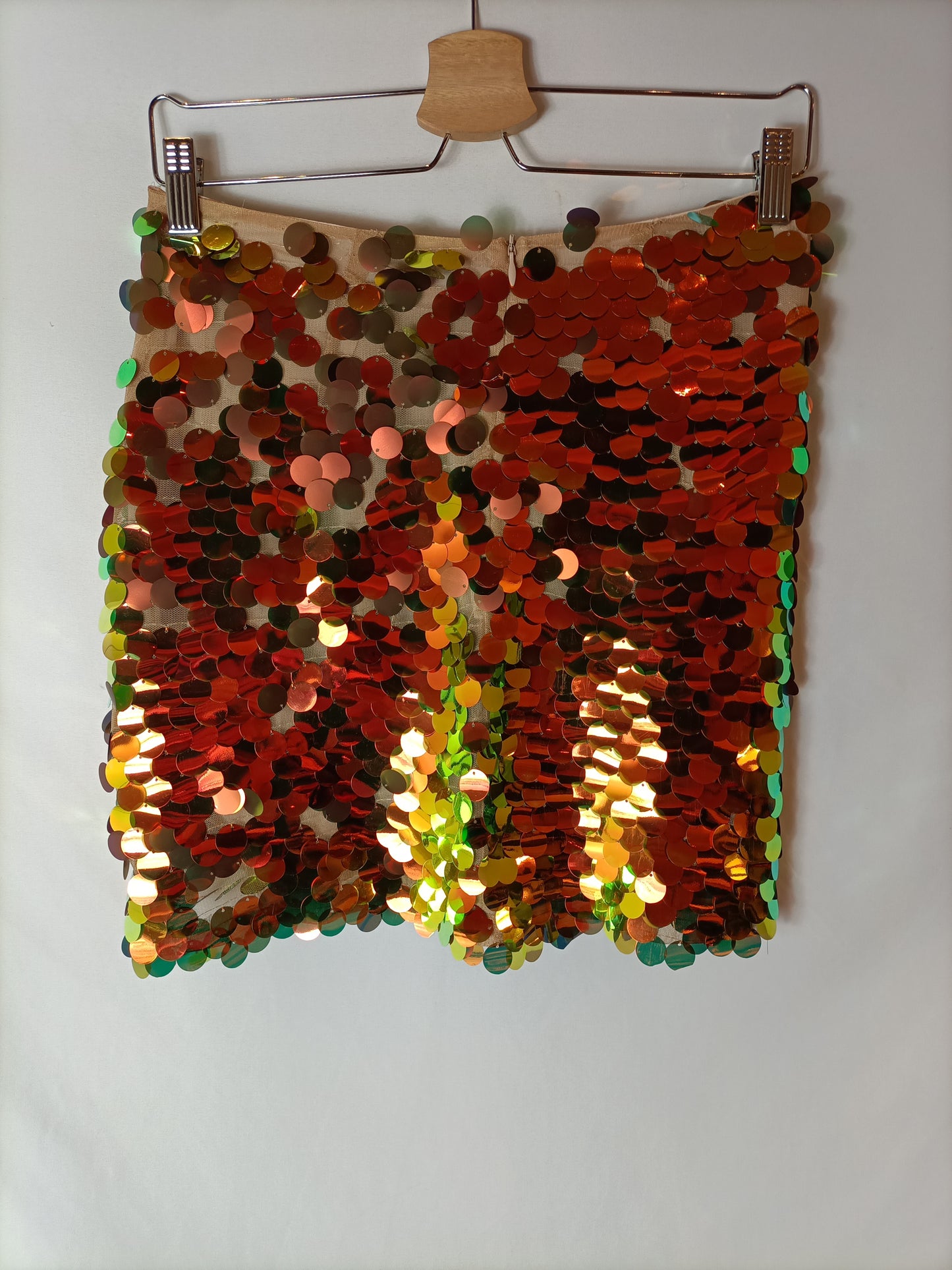 ZARA. Falda lentejuela. T S