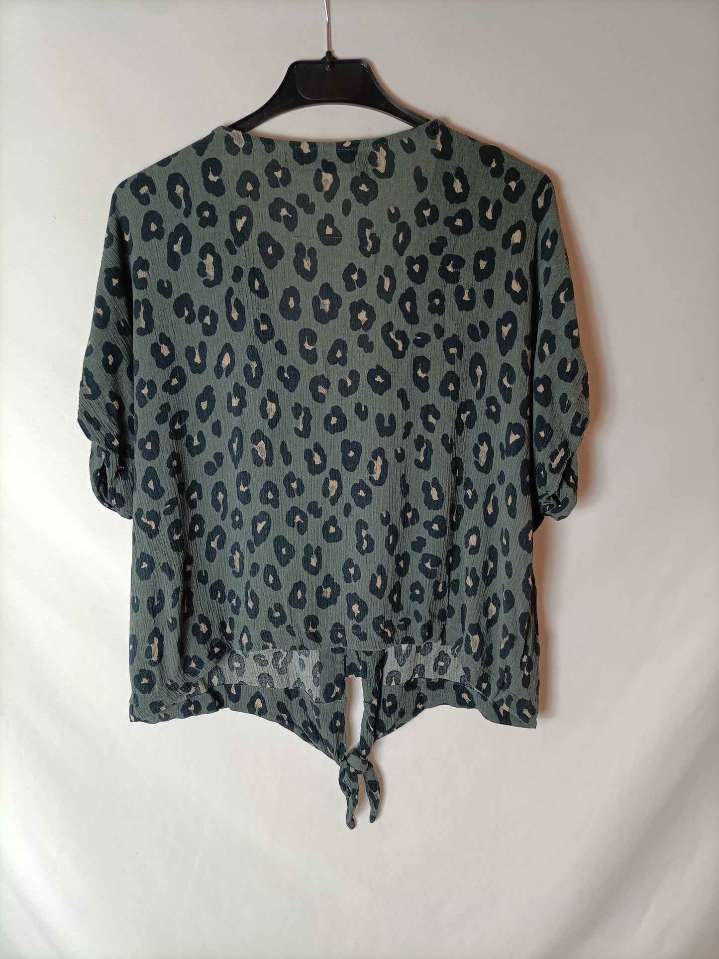 WOMEN'SECRET. Top verde animal print T.l
