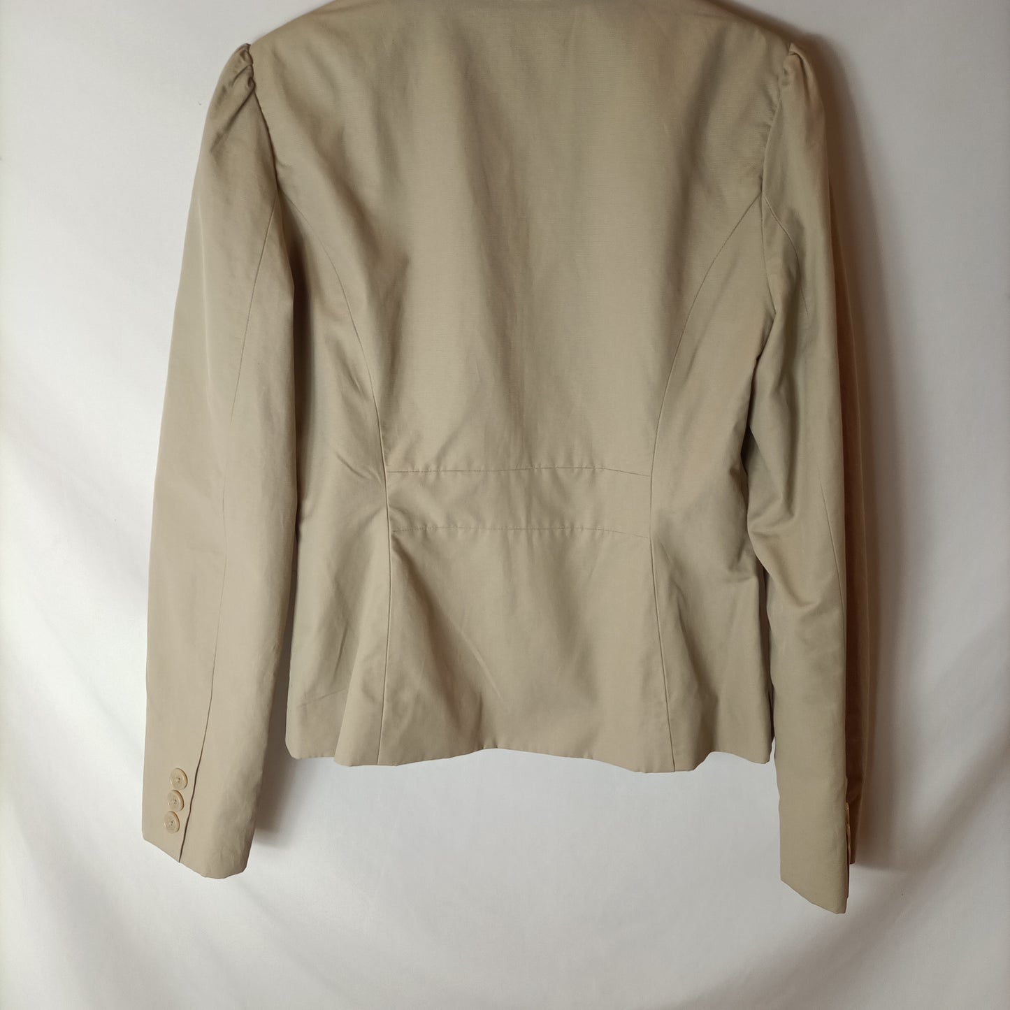 TEX. Textured beige blazer. TS