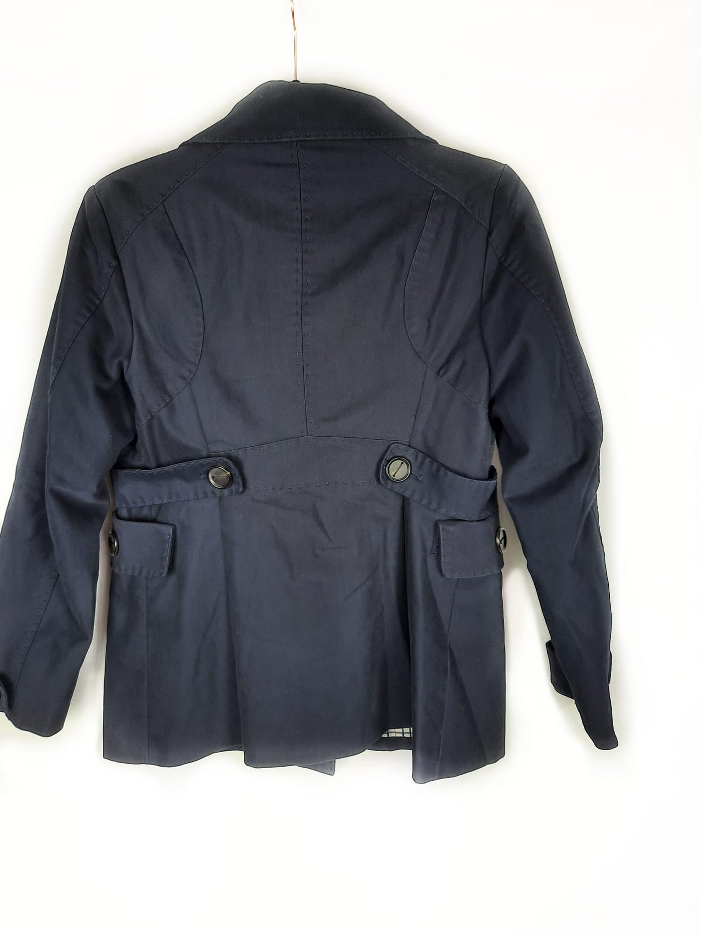 MARKET.ZARA. Gabardina azul talla S