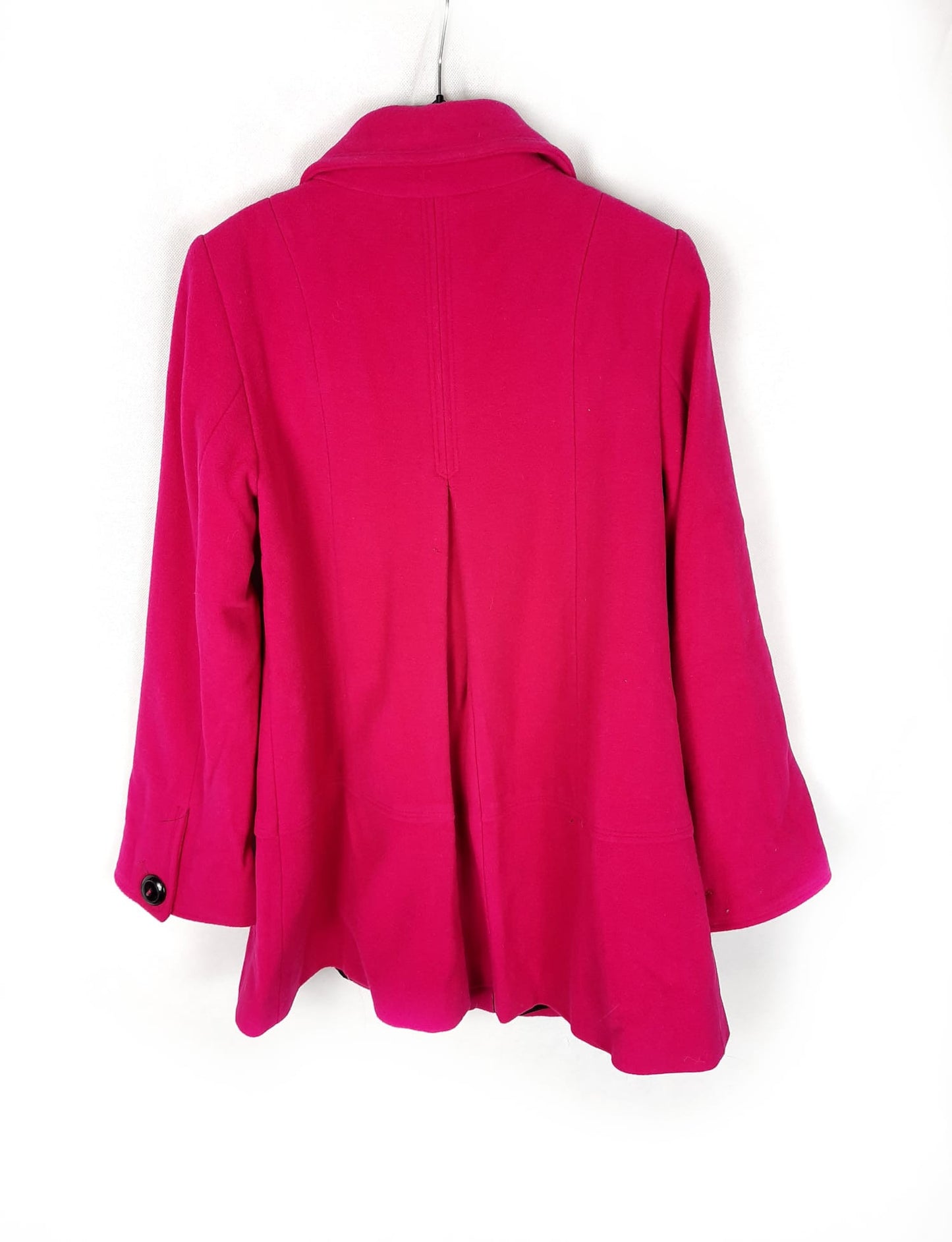 ZARA.Abrigo paño rosa T.s