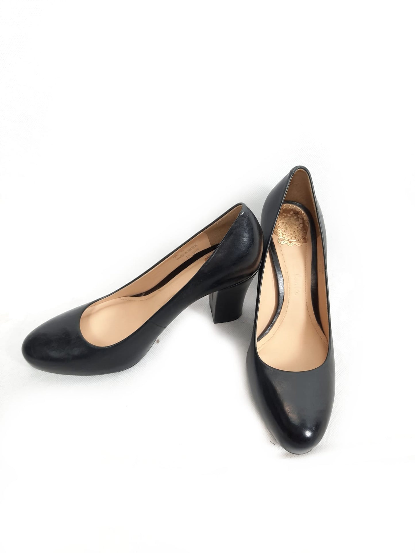 CLARKS. Zapatos negros de vestir T.38