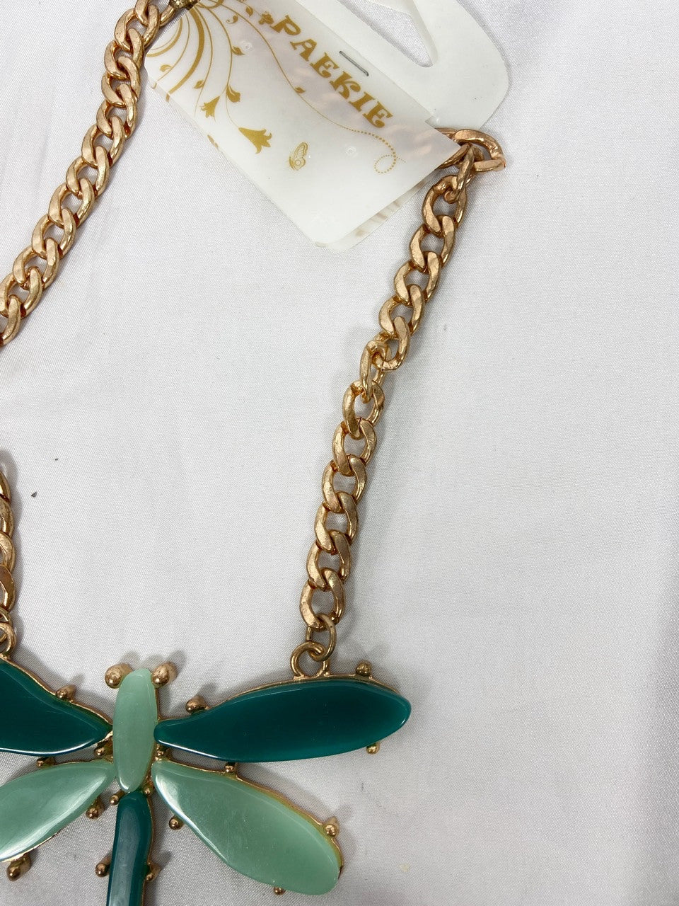 PAEKIE.Blue dragonfly necklace