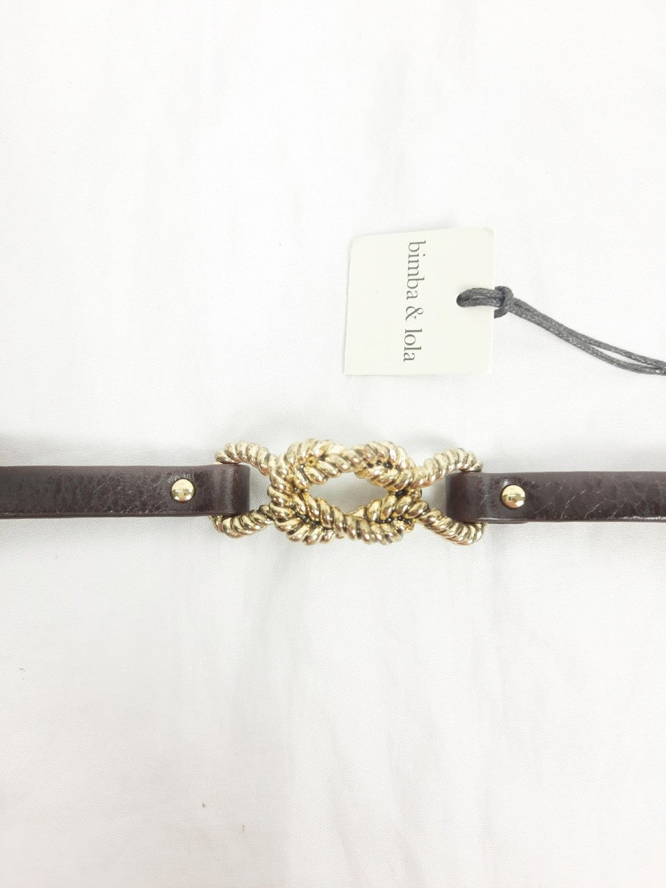 BIMBA Y LOLA. Brown and gold bracelet