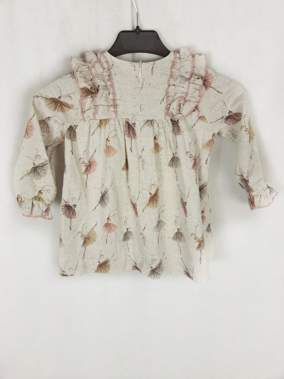 LPP. Beige floral dress, size 3 years