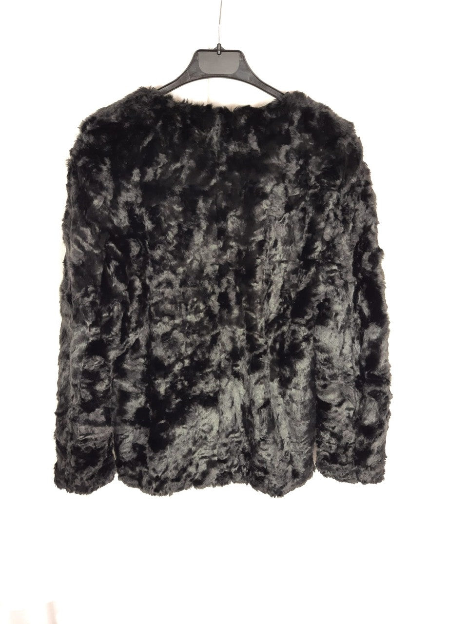 MANGO. Black fur coat Ts