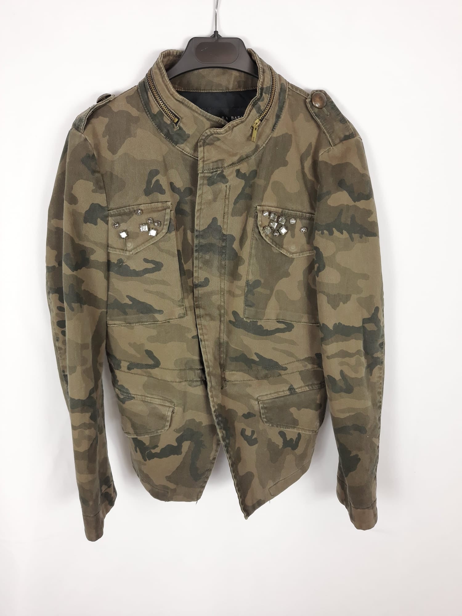 Camisa Militar Chaqueta Verde Militar Zara Mujer Cazadora Verde