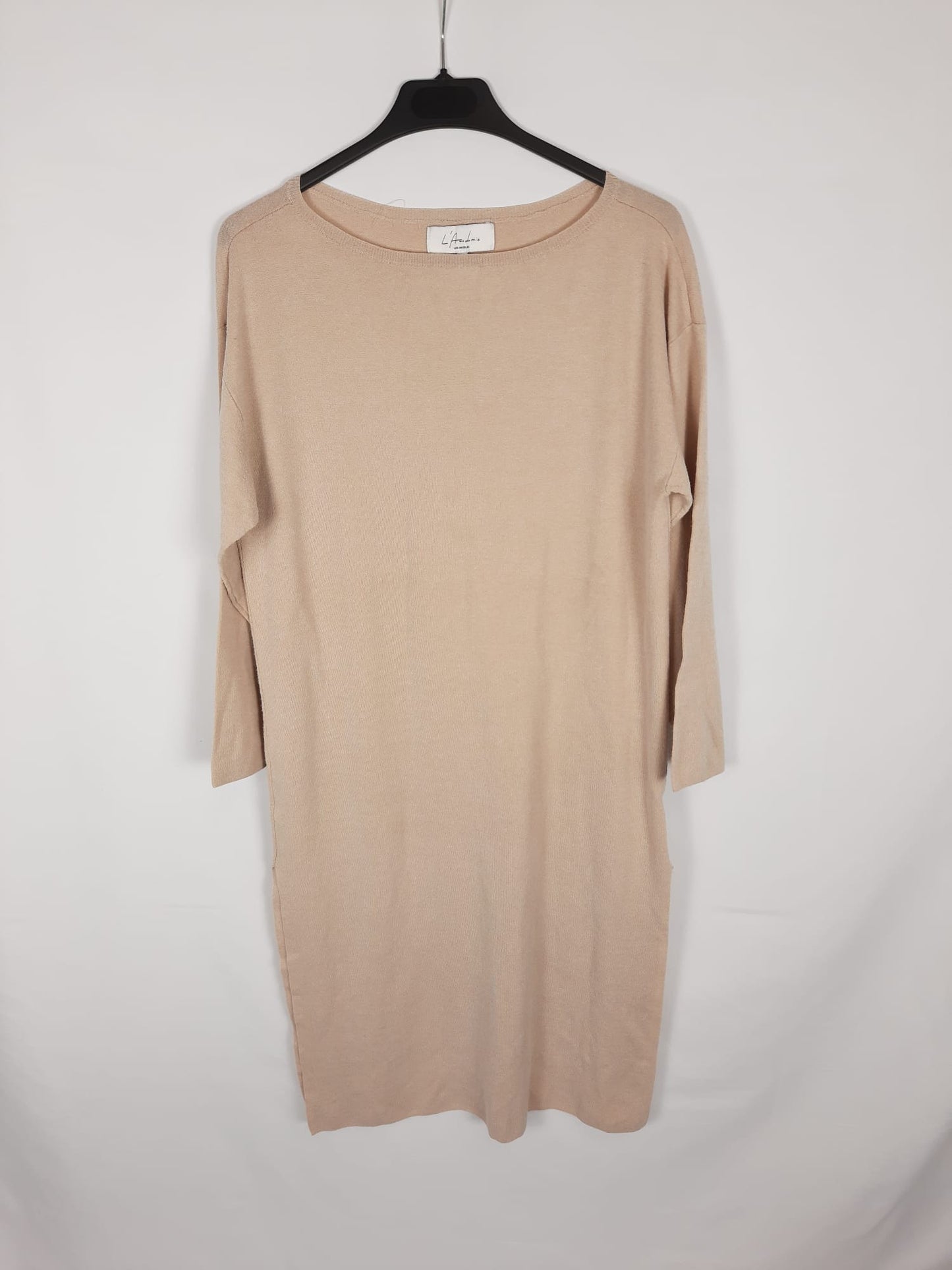 L'ACADEMY. beige dress openings Ts