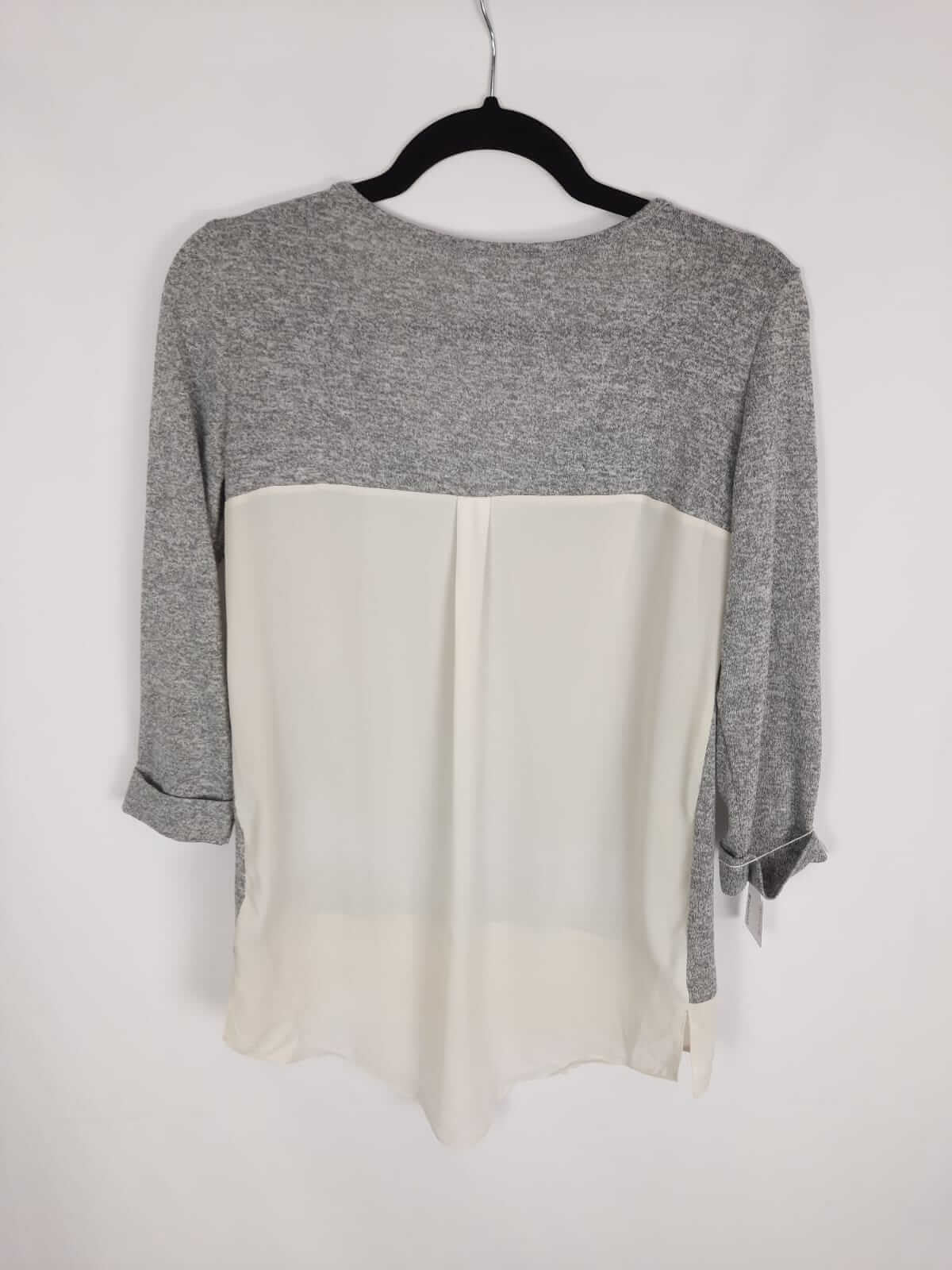 OTRAS. Jersey gris jaspeada doble textura T.U